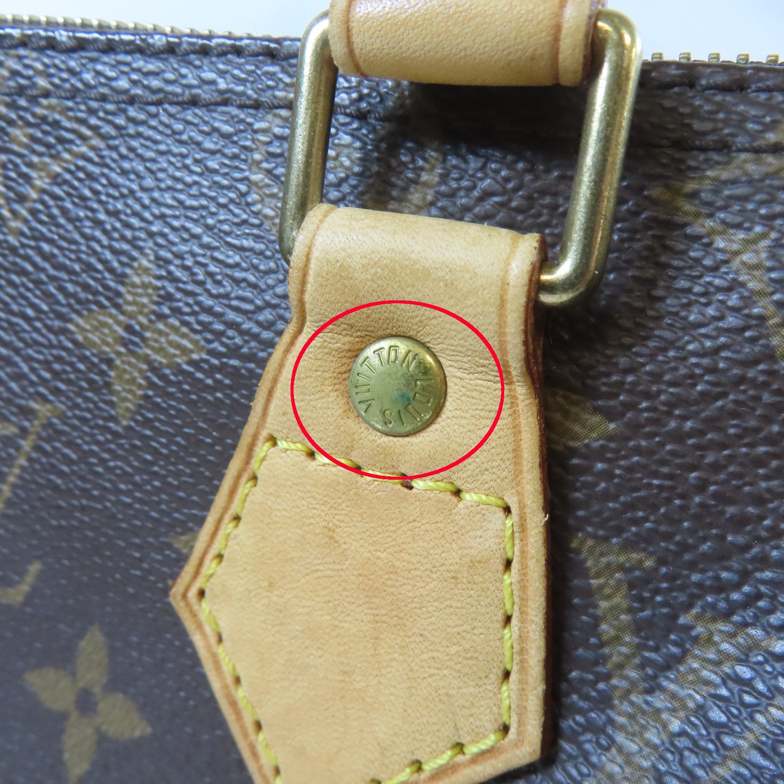 LOUIS VUITTON Monogram Speedy 25金扣手挽袋啡色