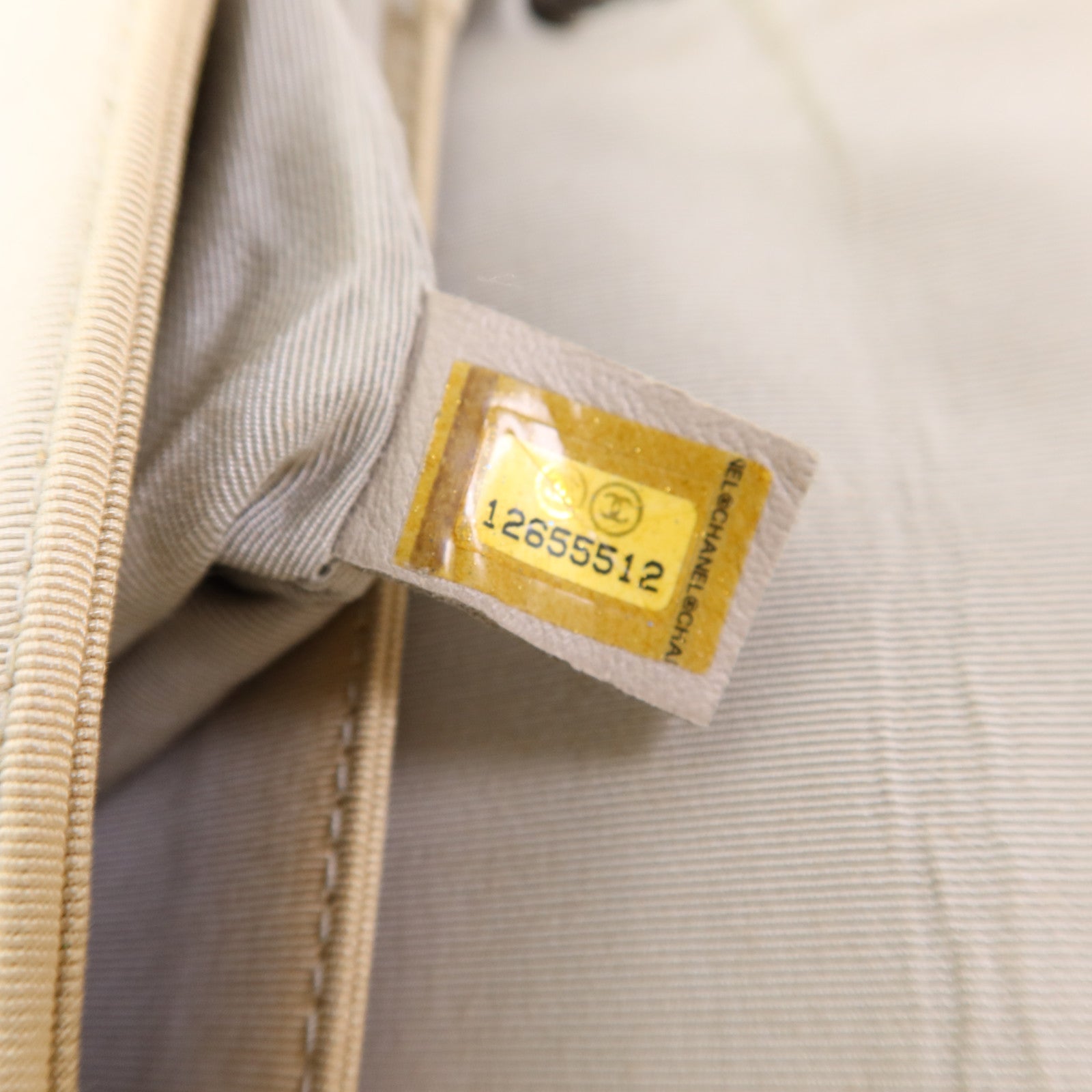 CHANEL 尼龍Chain Shoudler Bag銀扣鏈帶肩背袋