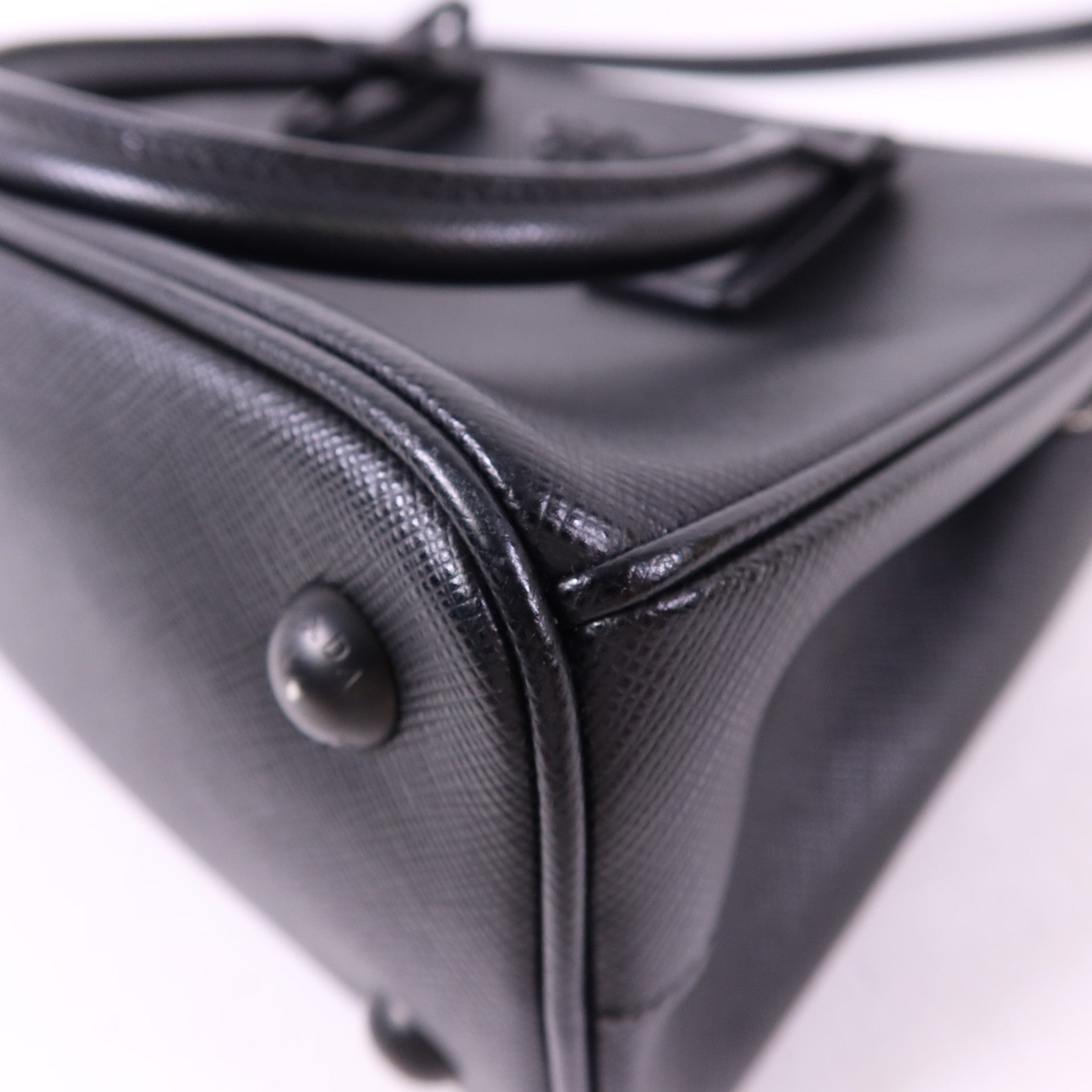 PRADA Saffiano皮革Galleria Nano手挽肩背兩用袋