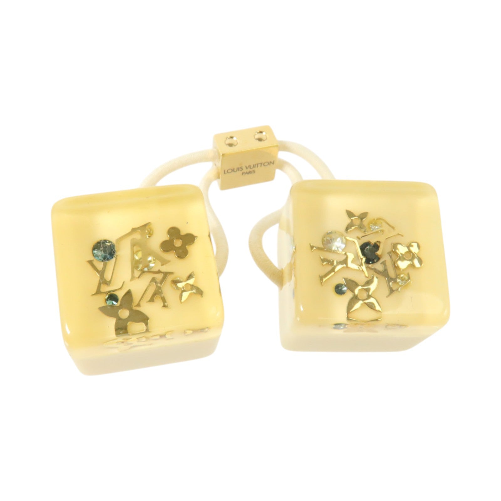 LOUIS VUITTON PVC Hair Cube髮圈