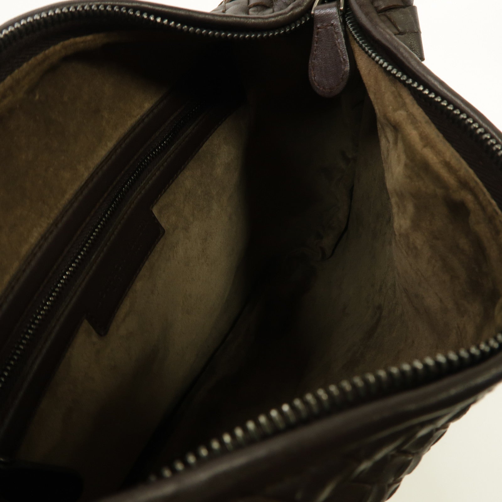 BOTTEGA VENETA 織紋皮革Shoulder Bag肩背袋啡色