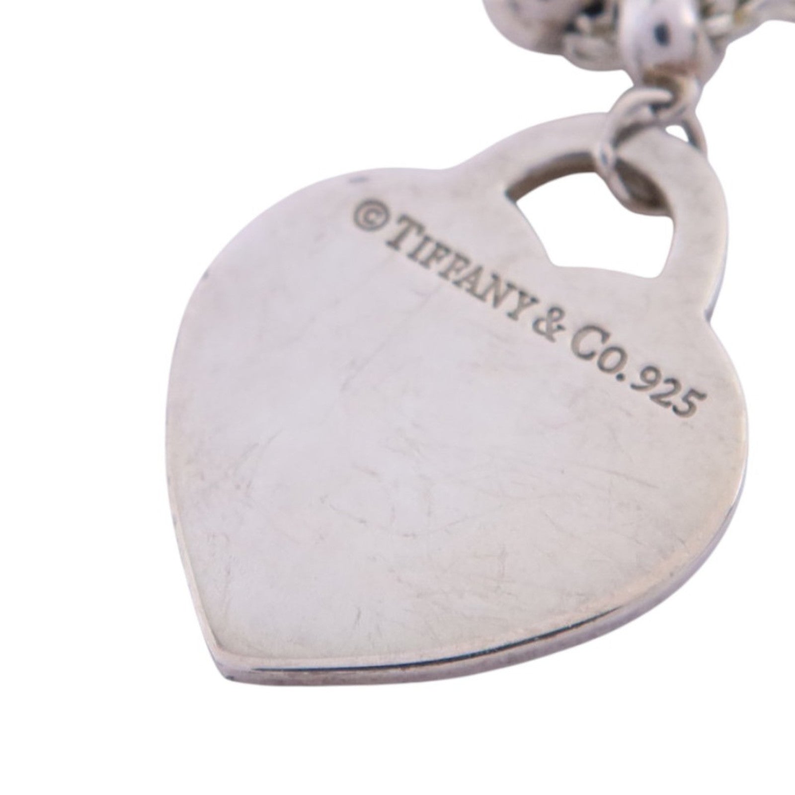 TIFFANY＆CO 925純銀Heart Necklcae銀扣項鏈