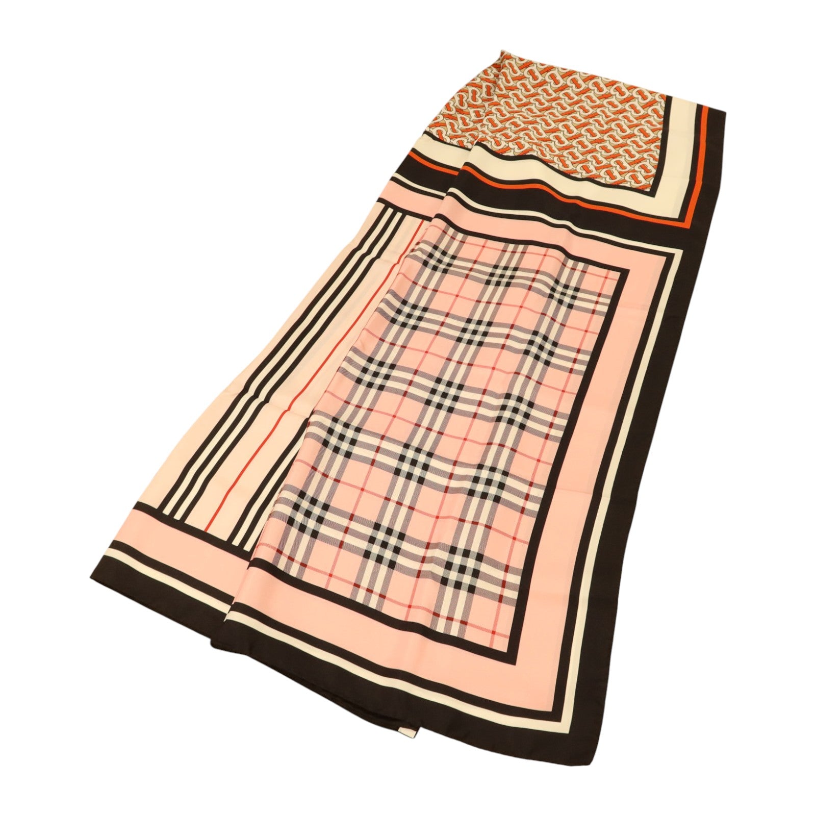 BURBERRY 絲質Scarf 210x70絲巾