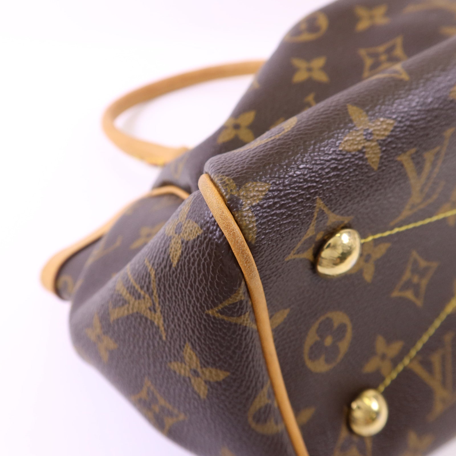 LOUIS VUITTON Monogram Tivoli PM金扣手挽袋