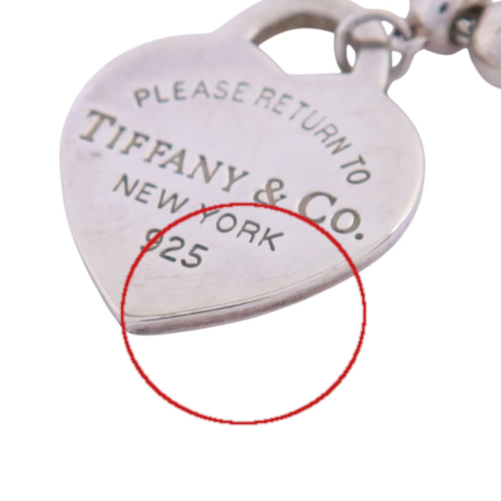 TIFFANY＆CO 925純銀Heart Necklcae銀扣項鏈