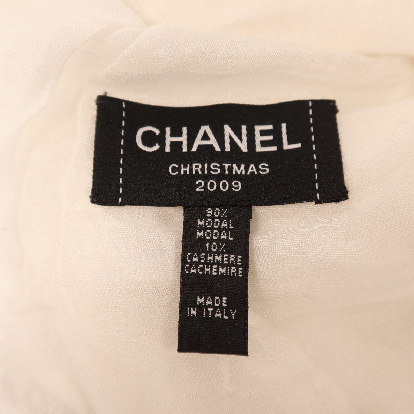 CHANEL 莫代爾/羊絨2009 Christmas Scarf 135x98圍巾