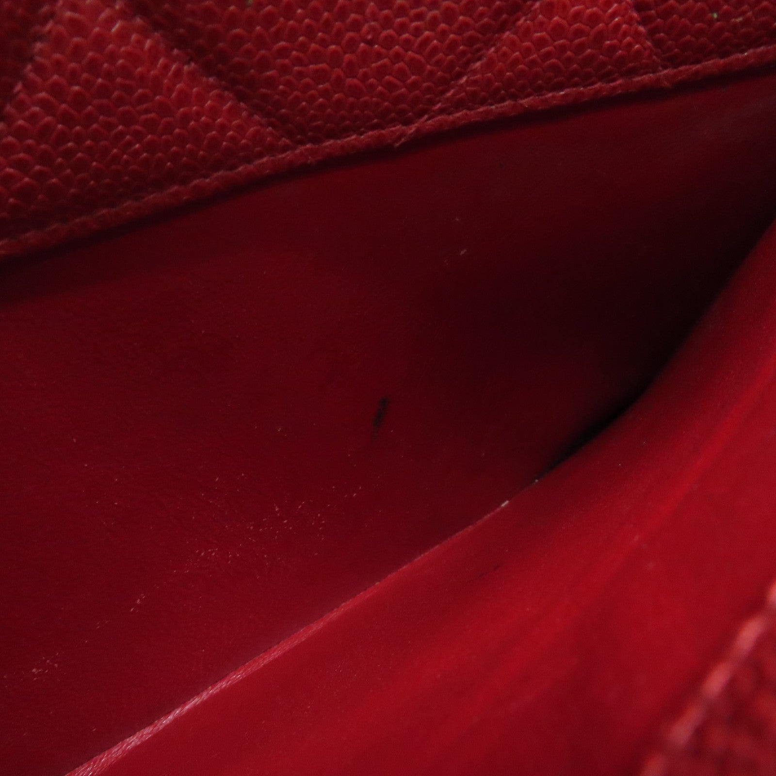 CHANEL cowhide leather Chain Shoulder gold buckle chain shoulder bag red