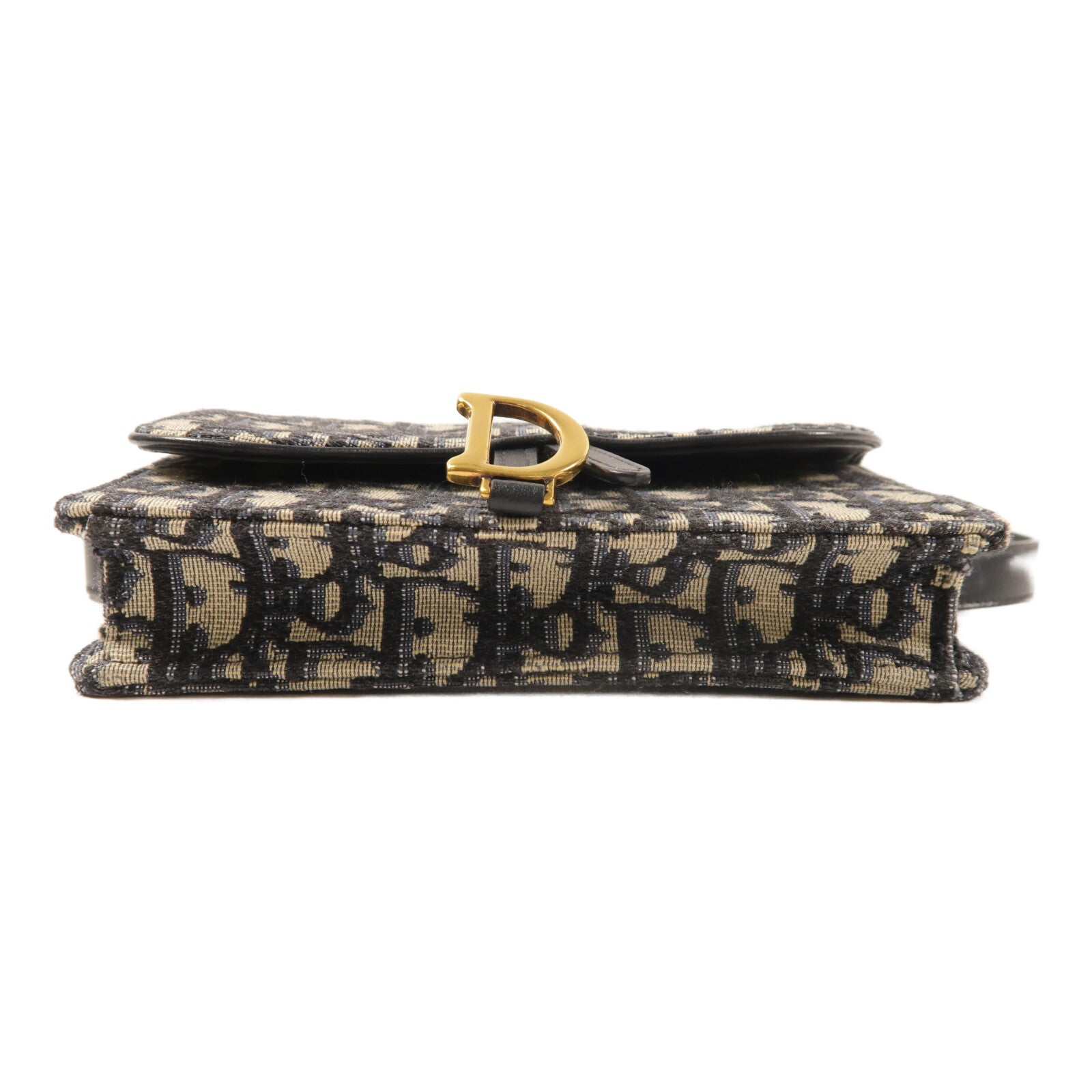 Dior 帆布Saddle Belt Bag金扣腰包