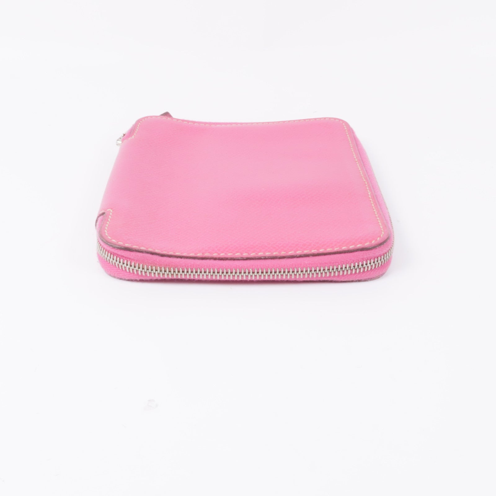 HERMES Epsom皮革Wallet銀扣錢包Rose Tyrien