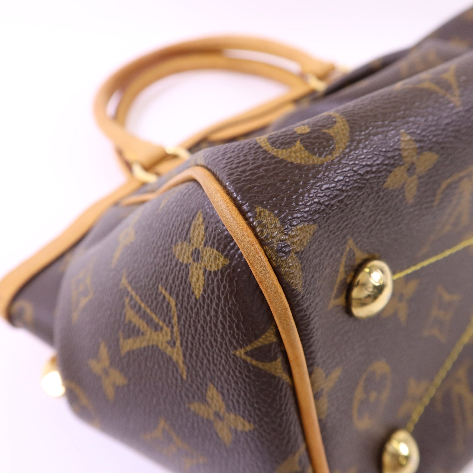 LOUIS VUITTON 【激減優惠】Monogram Tivoli PM金扣手挽袋