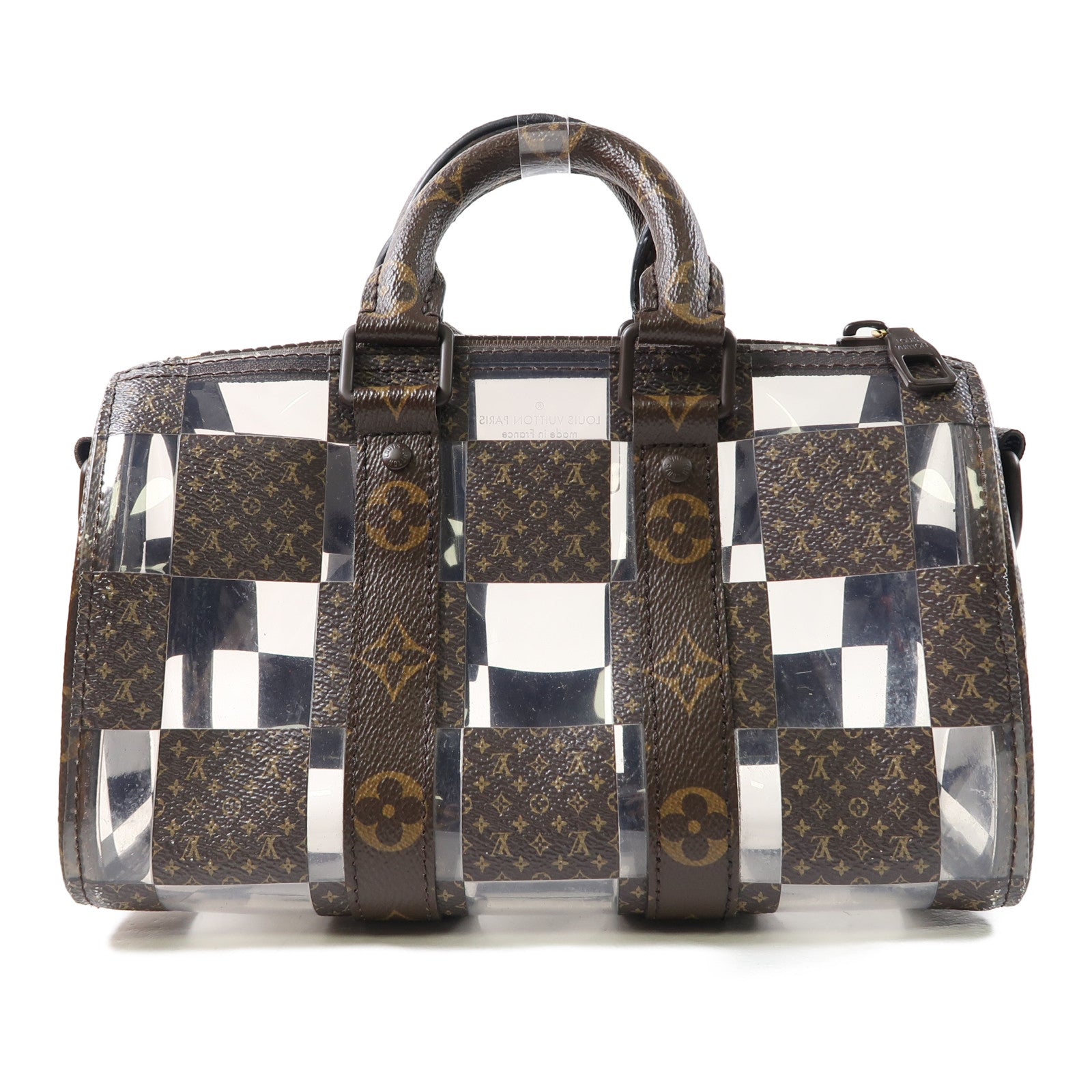 LOUIS VUITTON Monogram Chess Bandouliere 25手挽肩背兩用袋啡色