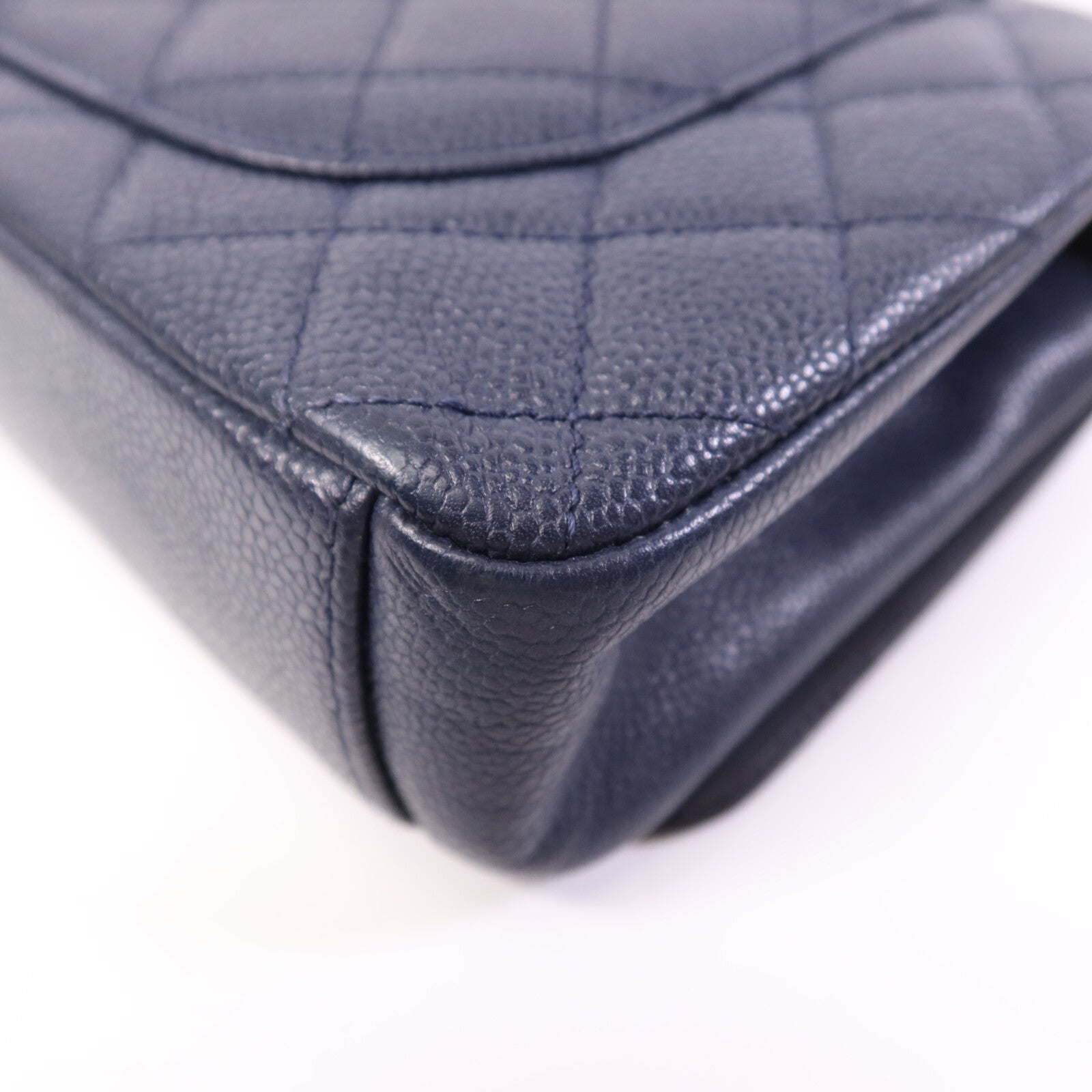 CHANEL 牛皮皮革Shoulder Bag金扣鏈帶肩背袋