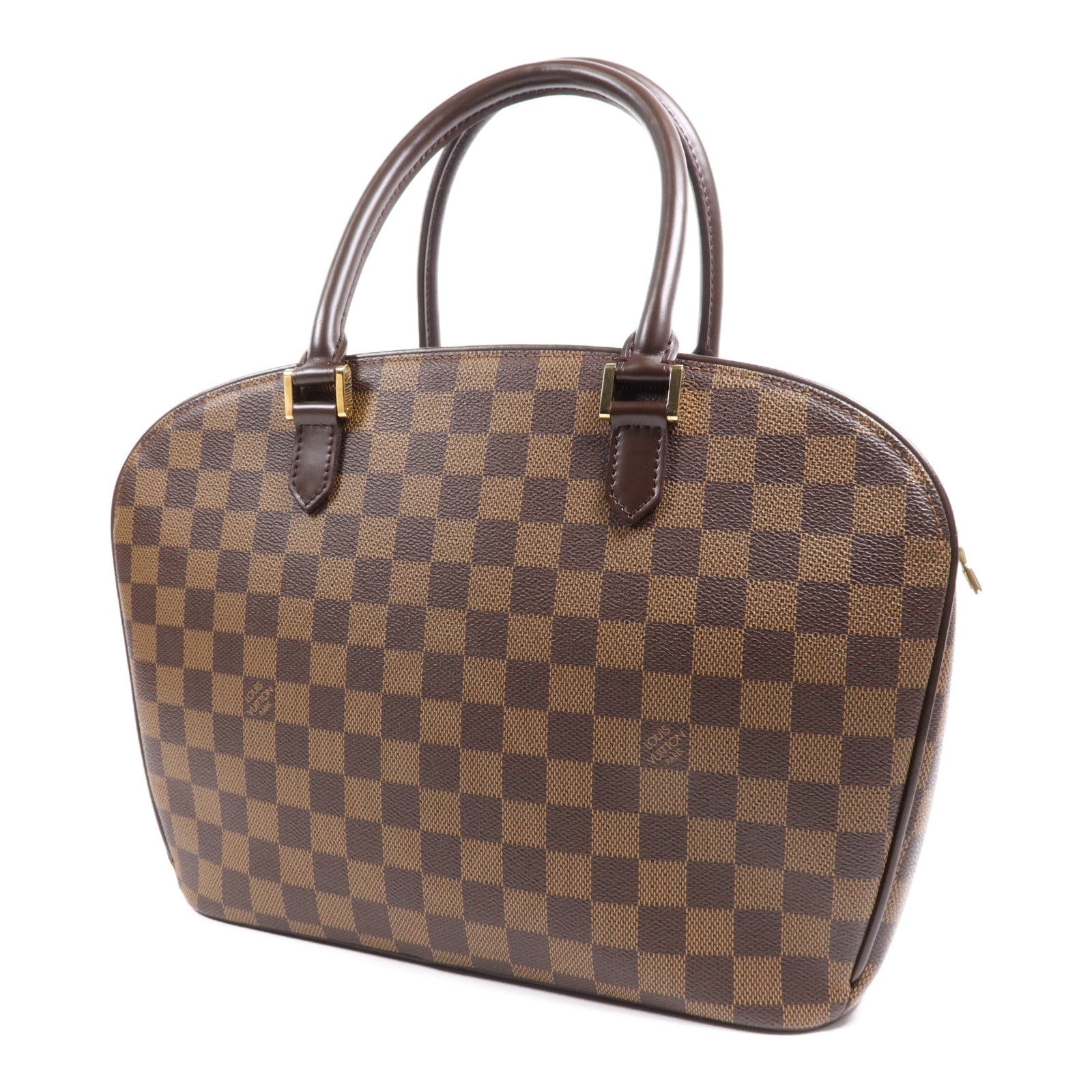 LOUIS VUITTON Damier Sarria Horizontal金扣手挽袋