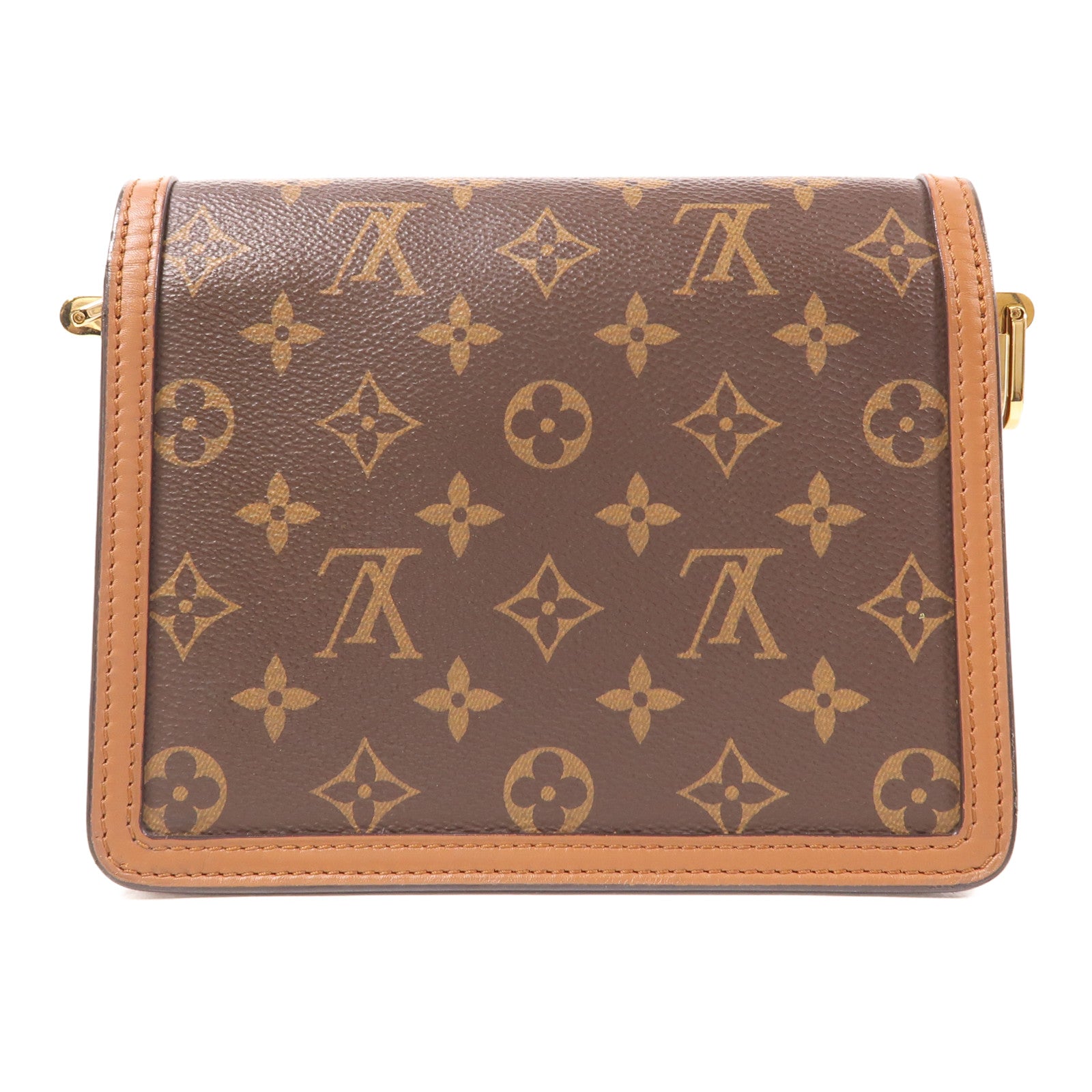 LOUIS VUITTON 【激減優惠】Monogram Reverse Mini Dauphine金扣肩背袋