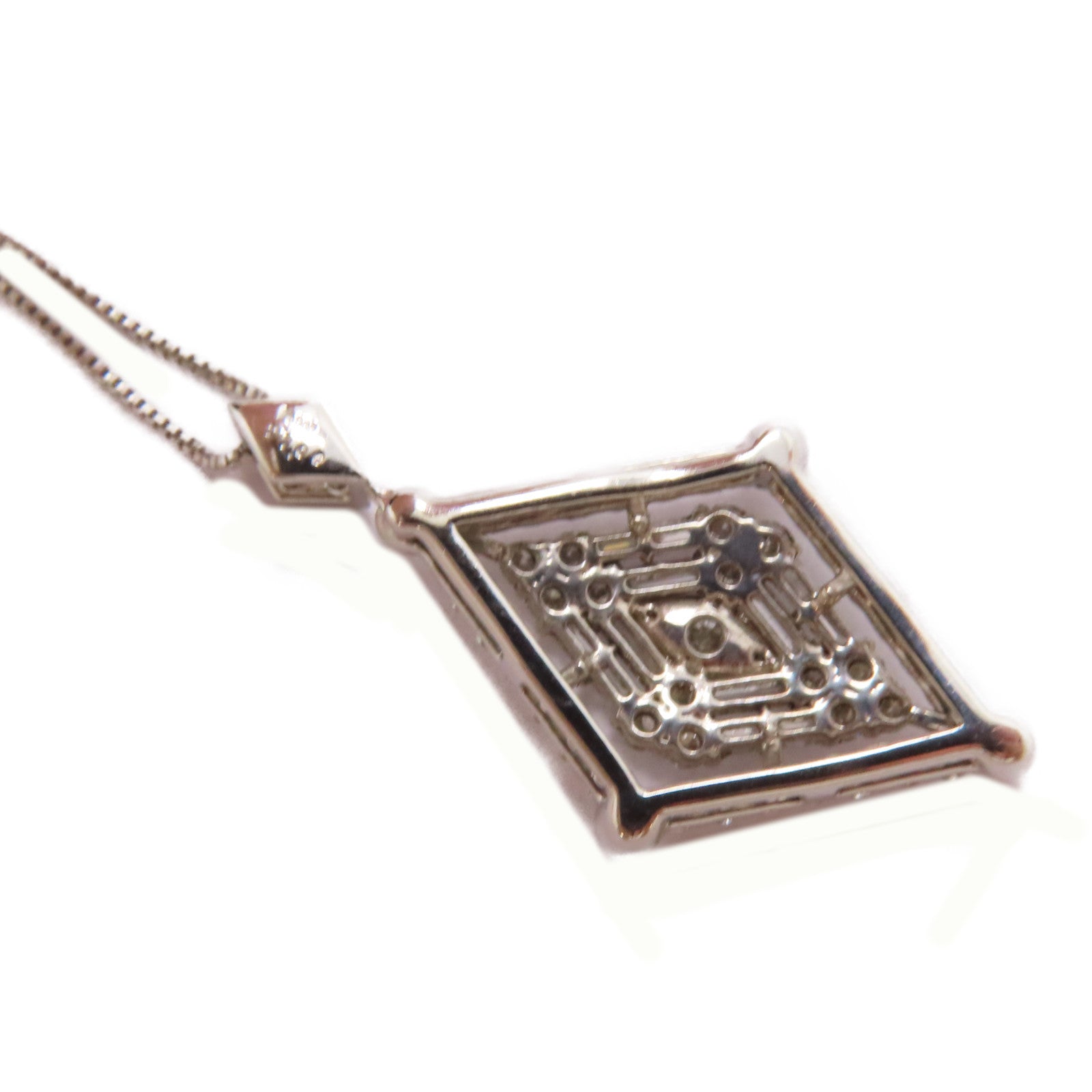 JEWELRY 【激減優惠】PT900鉑金/18K白金/1ct鑽石Diamond Necklace項鏈