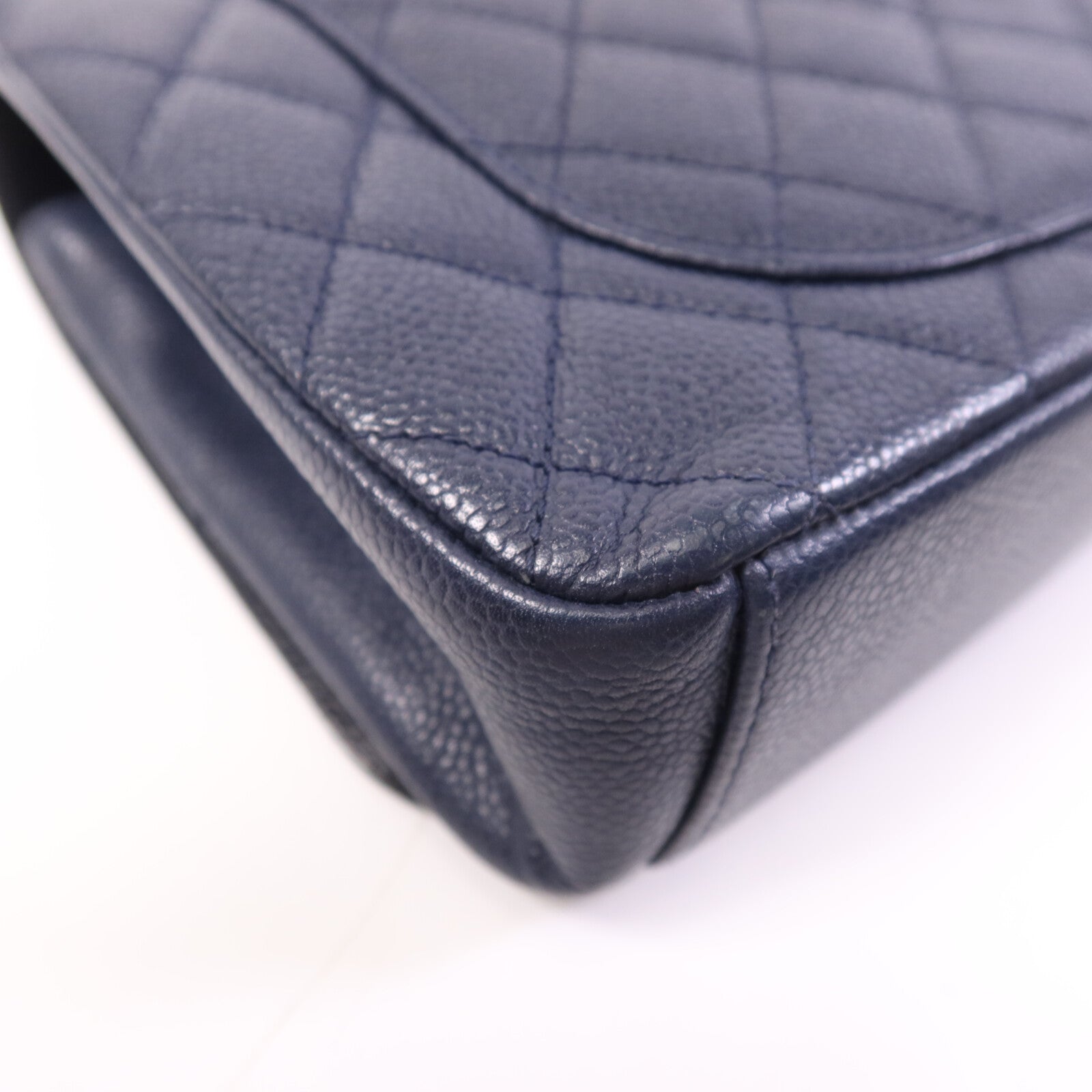 CHANEL 牛皮皮革Shoulder Bag金扣鏈帶肩背袋