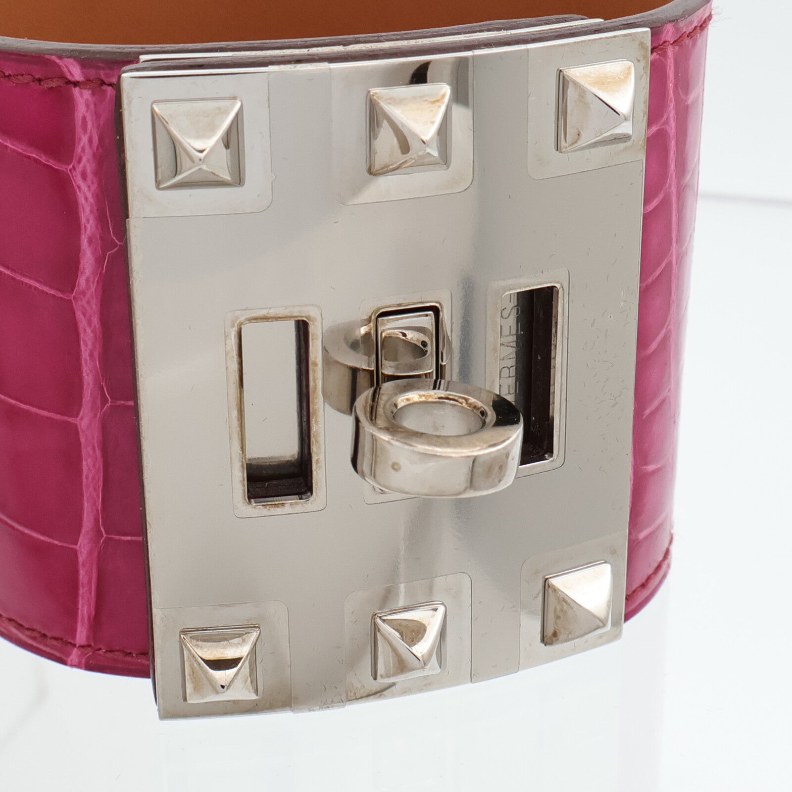 HERMES 鱷魚皮革Kelly Dog Extreme Bracelet手鐲