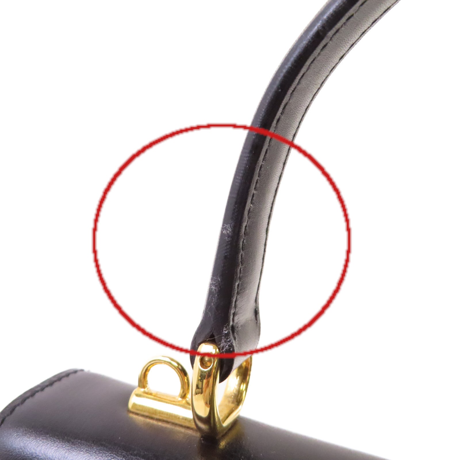 GUCCI 牛皮皮革Vintage Lady Lock Hand Bag金扣手挽袋黑色