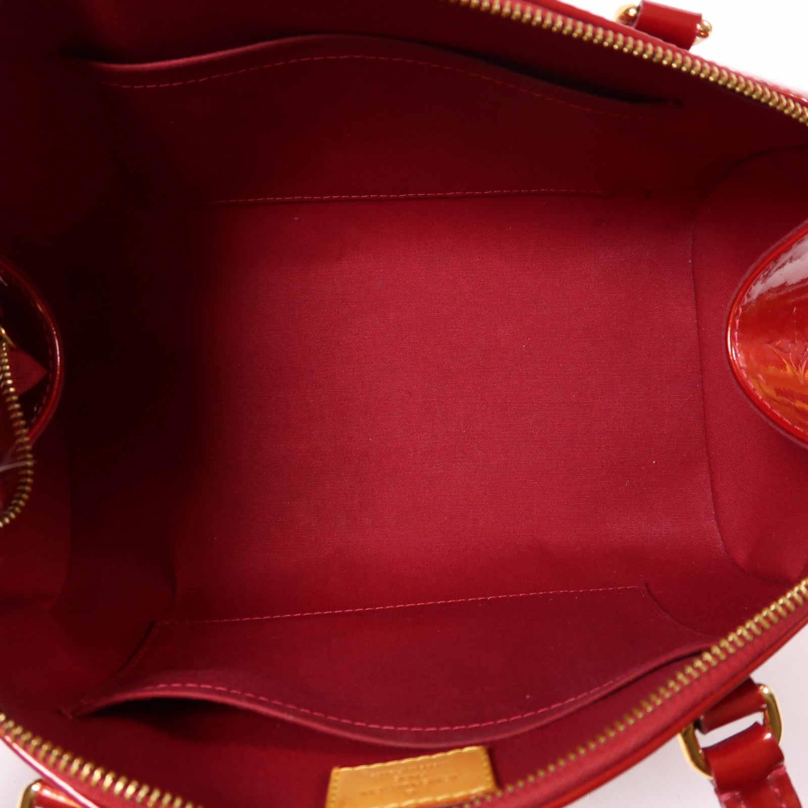 LOUIS VUITTON Monogram Vernis Sherwood金扣手挽袋