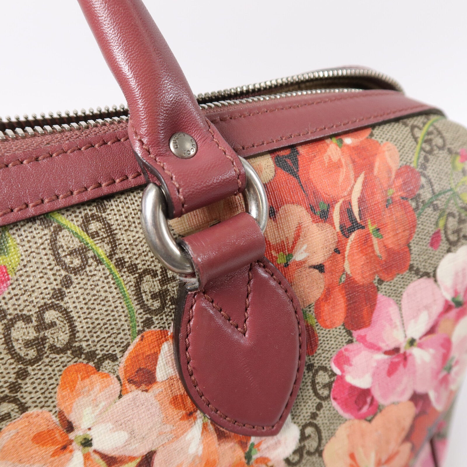 GUCCI 塗層帆布Blooms Boston波士頓包