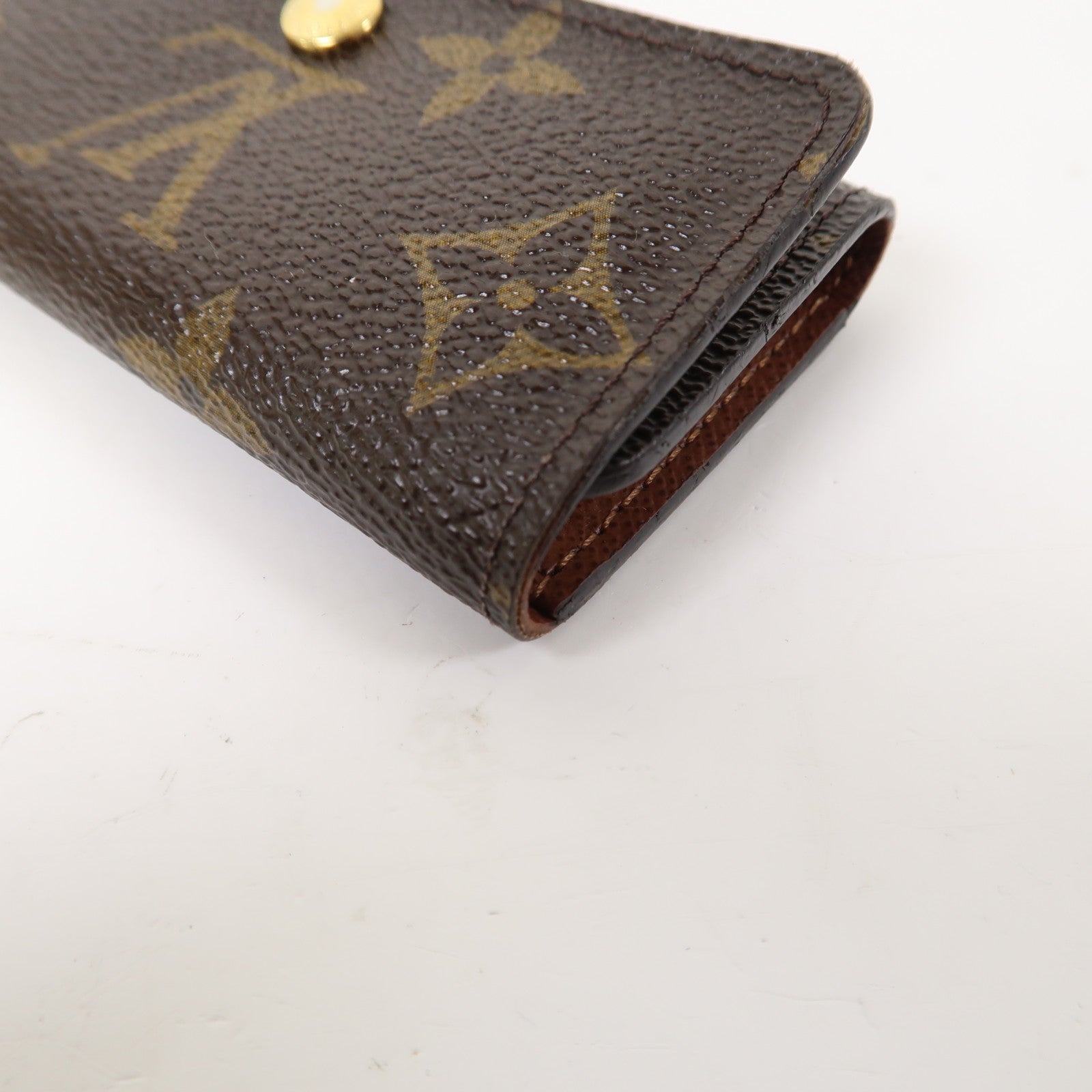 LOUIS VUITTON 【激減優惠】Monogram Key Holder金扣鑰匙扣啡色