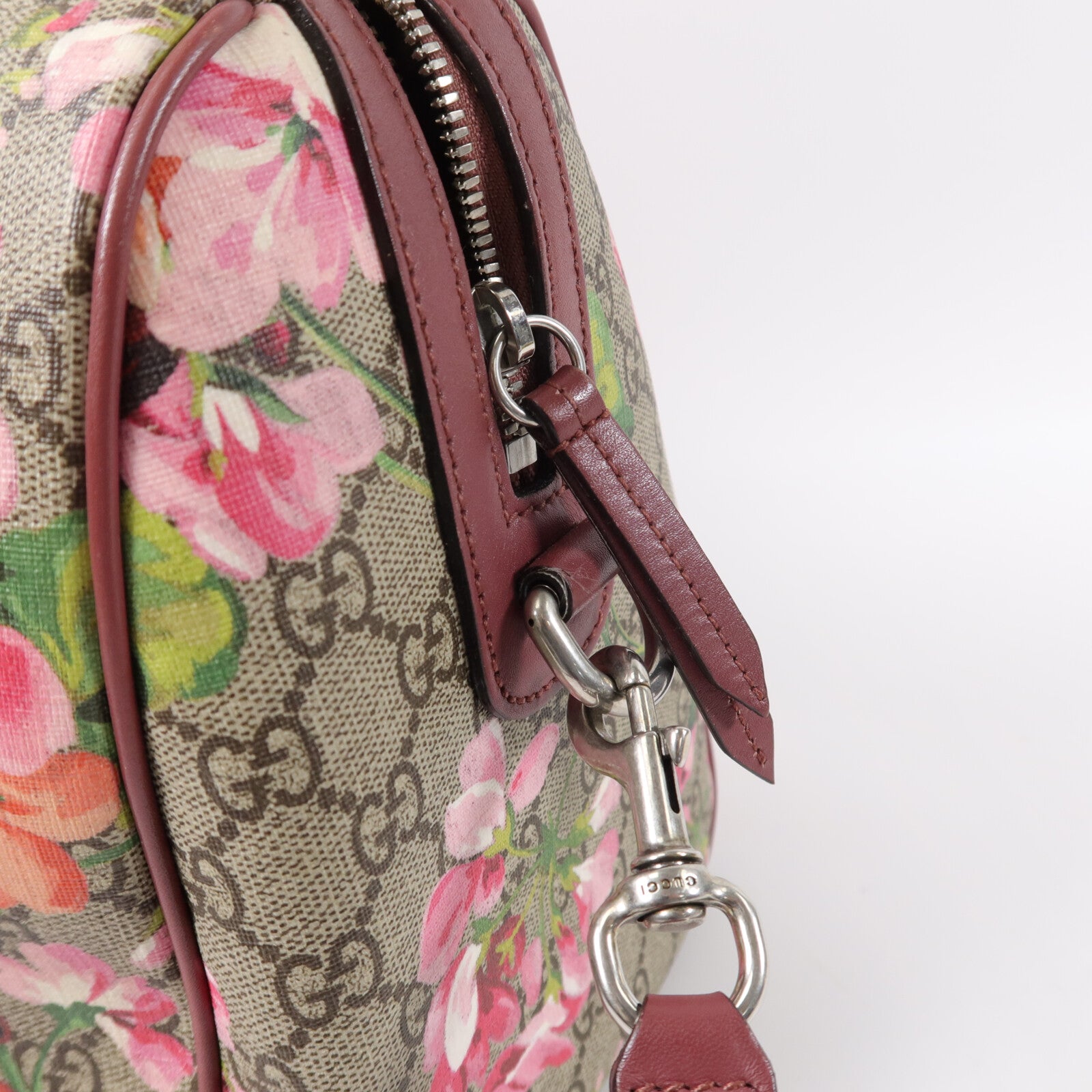 GUCCI 塗層帆布Blooms Boston波士頓包