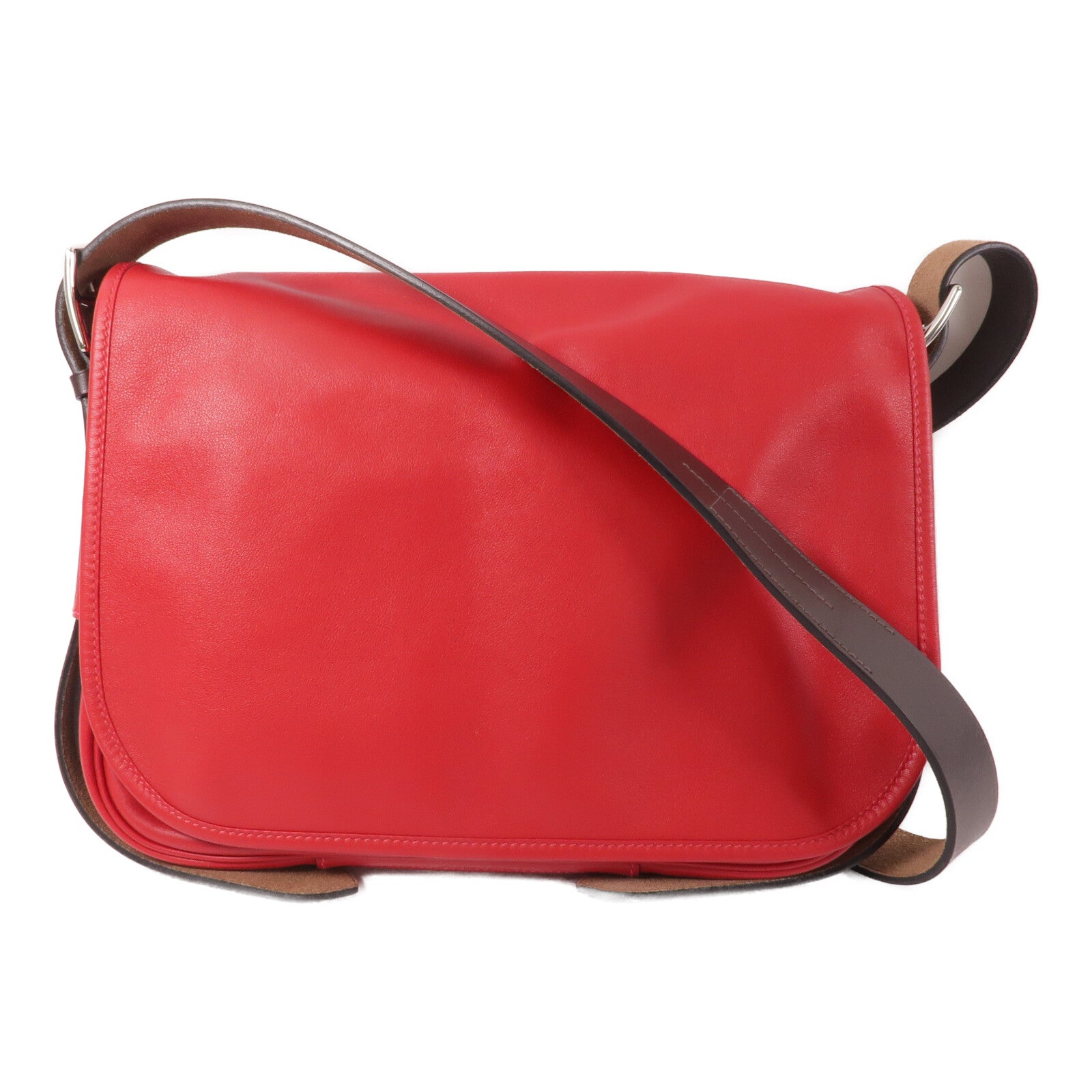 HERMES Swift皮革Brada 30肩背袋Rouge Tomate