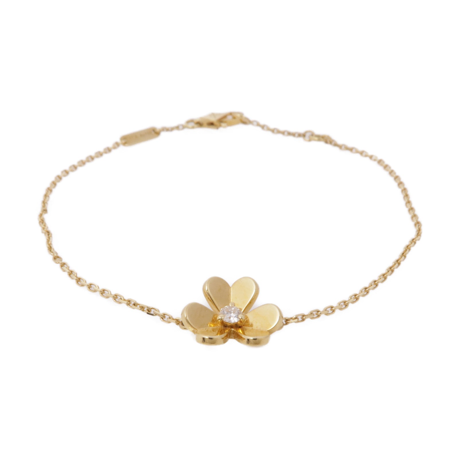 Van Cleef & Arpels 18K黃金Frivol Bracelet鑽石手鏈