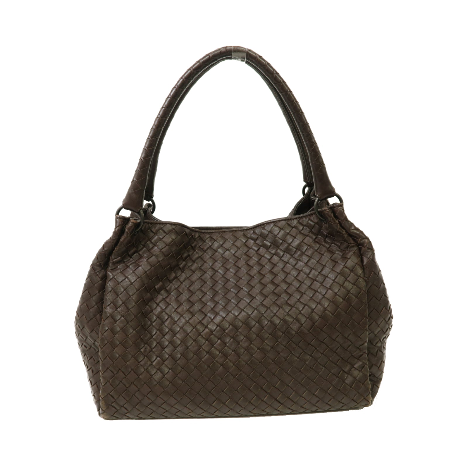 BOTTEGA VENETA 織紋皮革Shoulder Bag肩背袋啡色