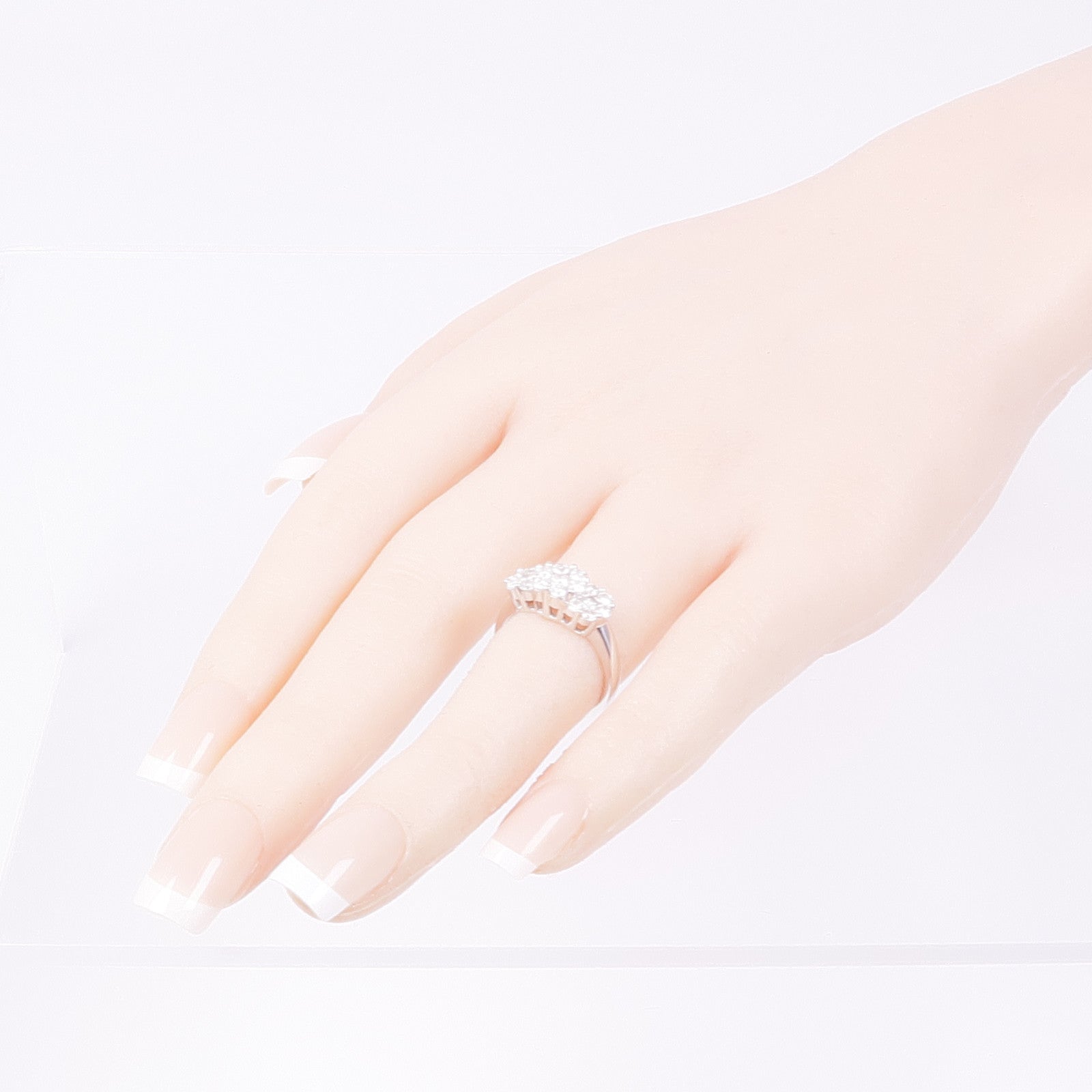 JEWELRY 【激減優惠】18K白金Diamond Ring鑽石戒指US#5.25