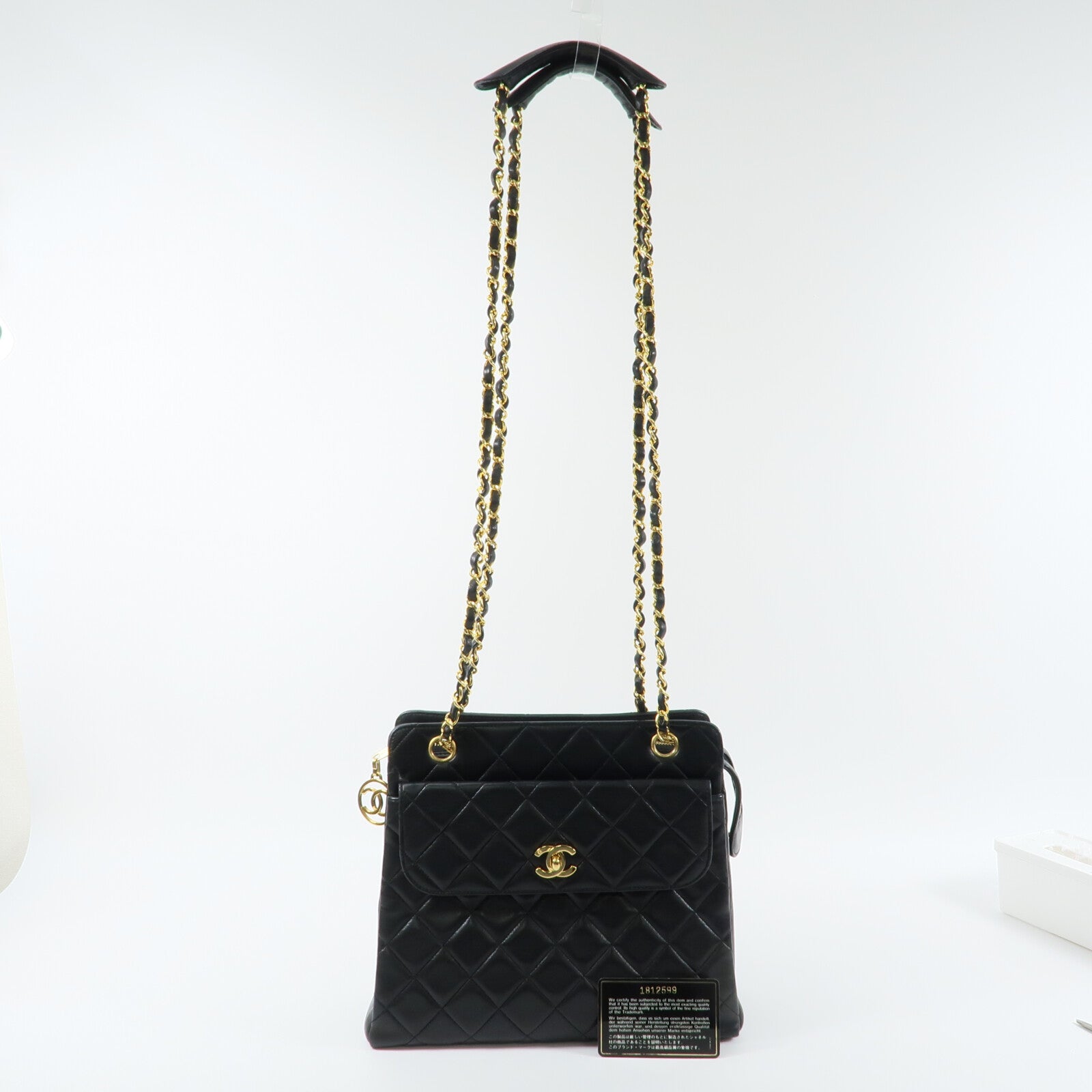 CHANEL 羊皮皮革Vintage Chain Shoulder Bag鏈帶肩背袋