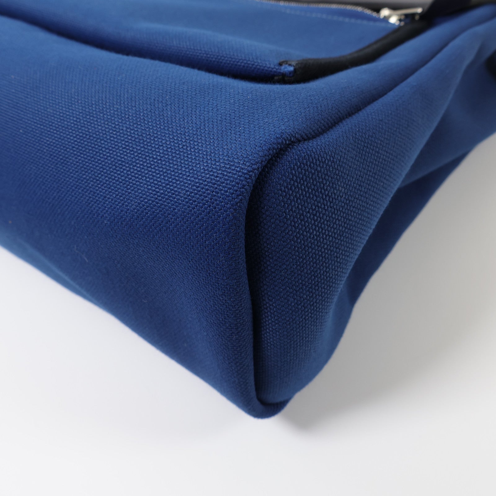 HERMES 帆布Herbag PM手挽肩背兩用袋Bleu Outremer