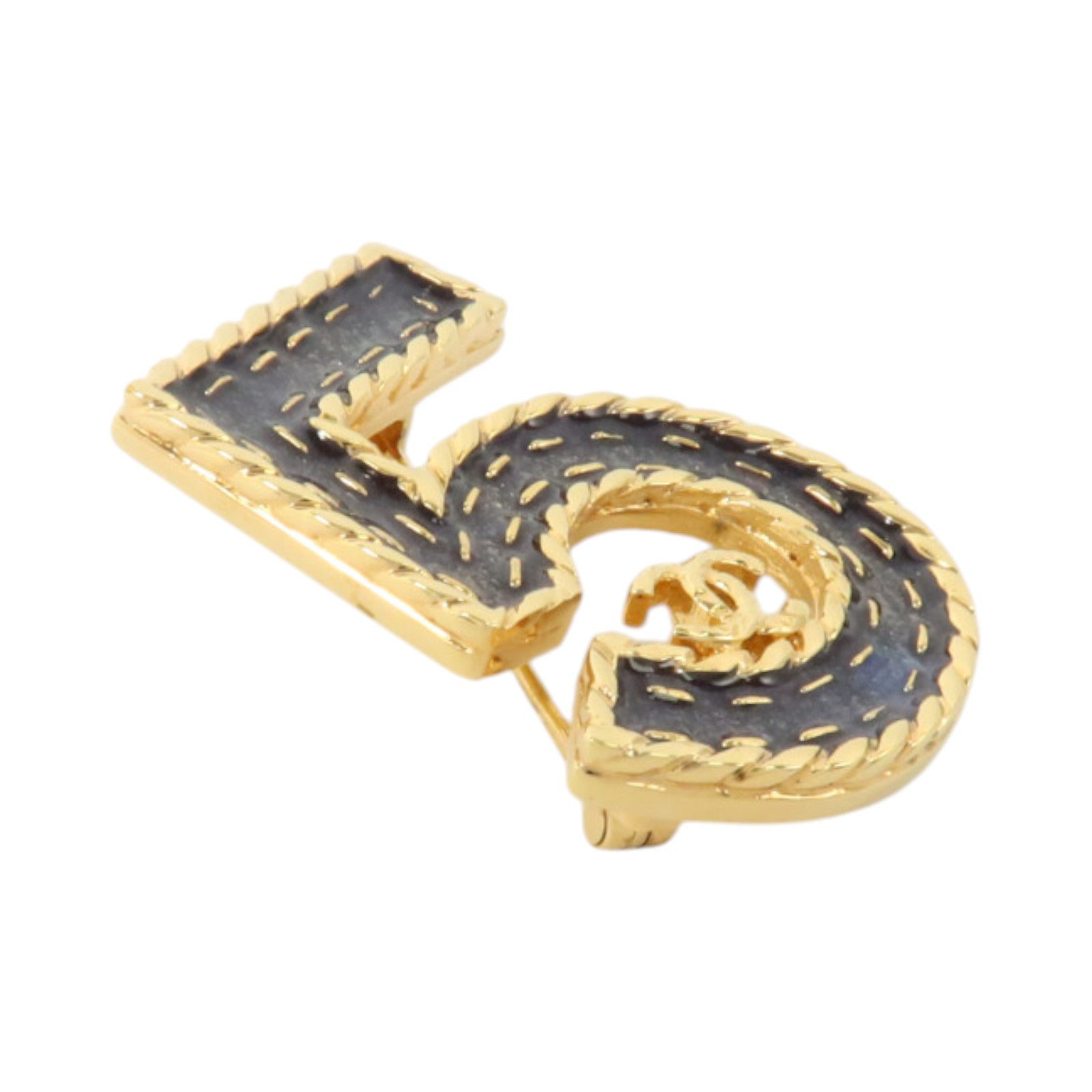 CHANEL 金屬/琺瑯 COCO Mark Brooch胸針