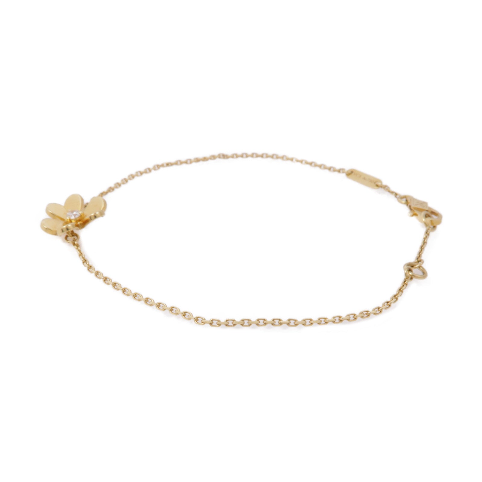 Van Cleef & Arpels 18K黃金Frivol Bracelet鑽石手鏈