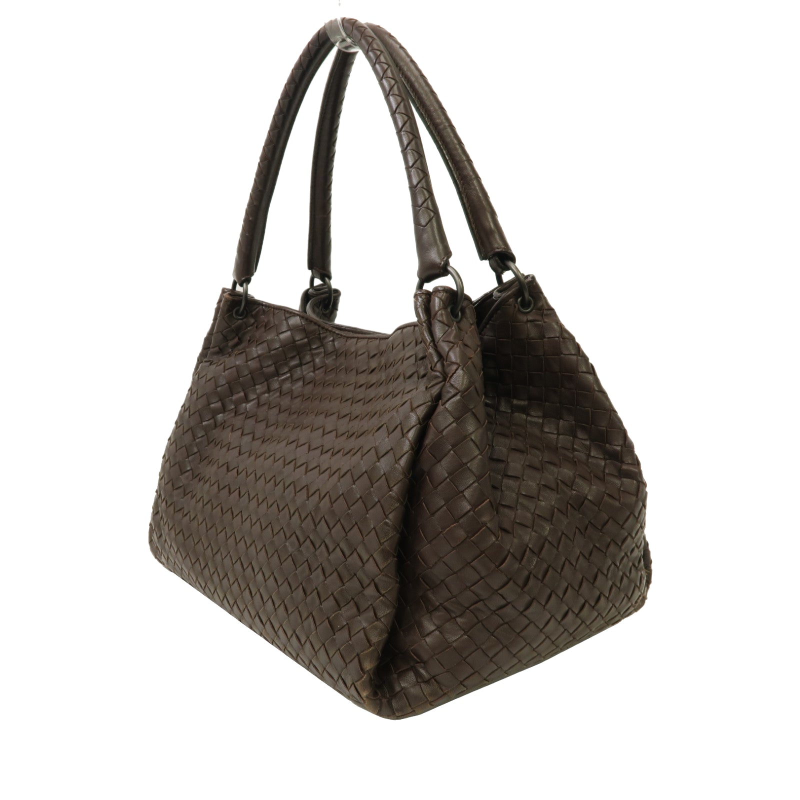 BOTTEGA VENETA 織紋皮革Shoulder Bag肩背袋啡色