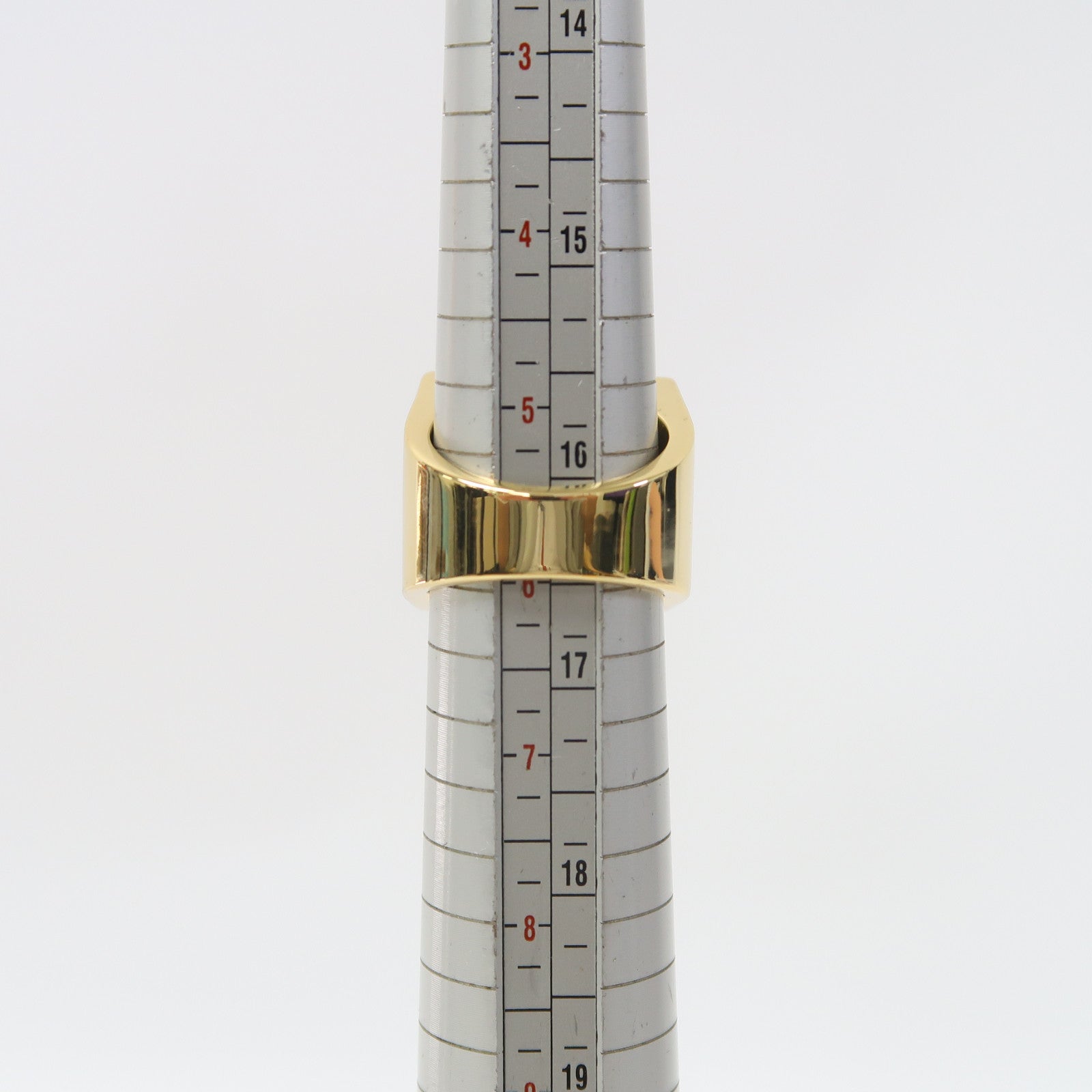 CHANEL 金屬Ring戒指金色/粉紅色US#5.75