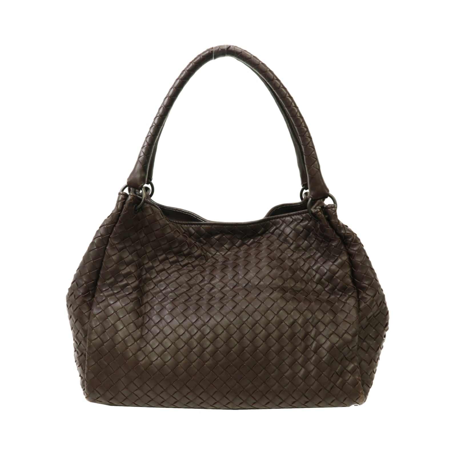 BOTTEGA VENETA 織紋皮革Shoulder Bag肩背袋啡色