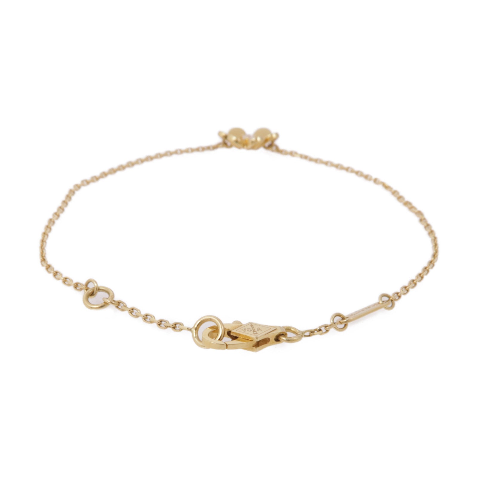 Van Cleef & Arpels 18K黃金Frivol Bracelet鑽石手鏈
