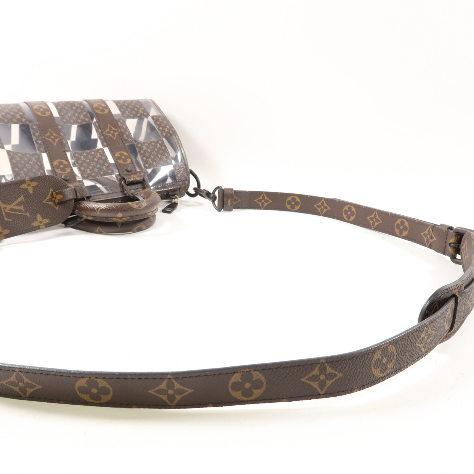 LOUIS VUITTON Monogram Chess Bandouliere 25手挽肩背兩用袋啡色