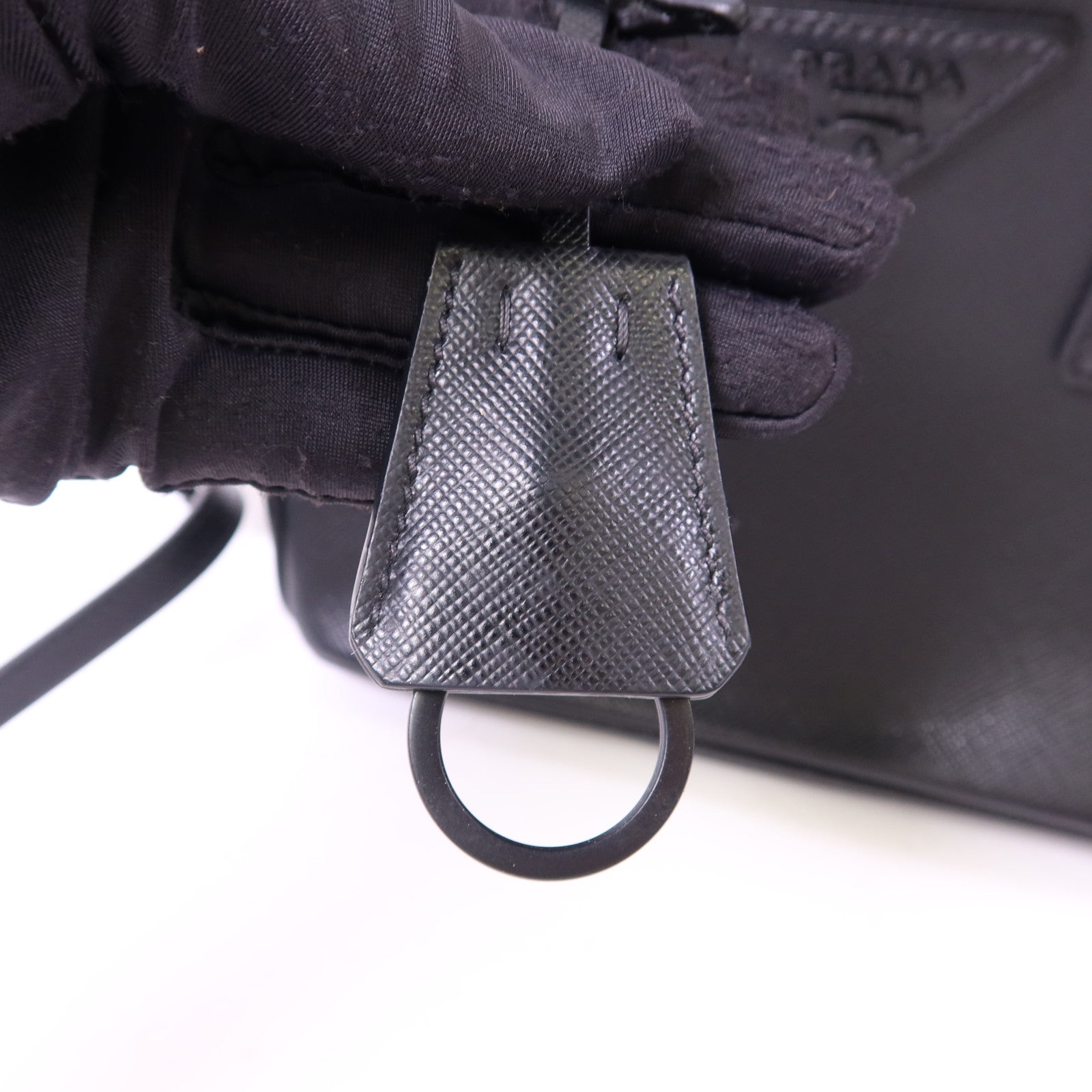 PRADA Saffiano皮革Galleria Nano手挽肩背兩用袋