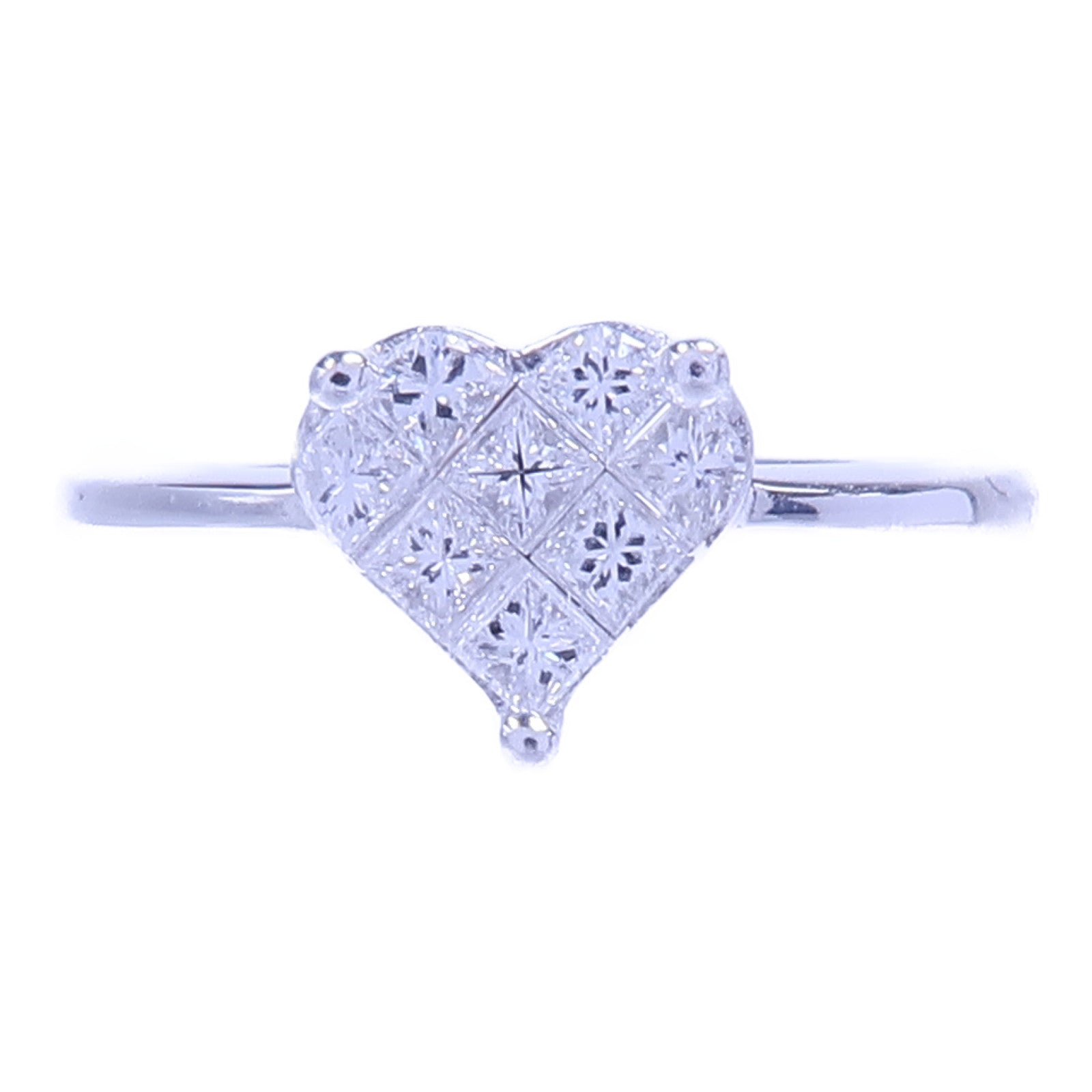 JEWELRY 18K白金Diamond Ring鑽石戒指US#4.25