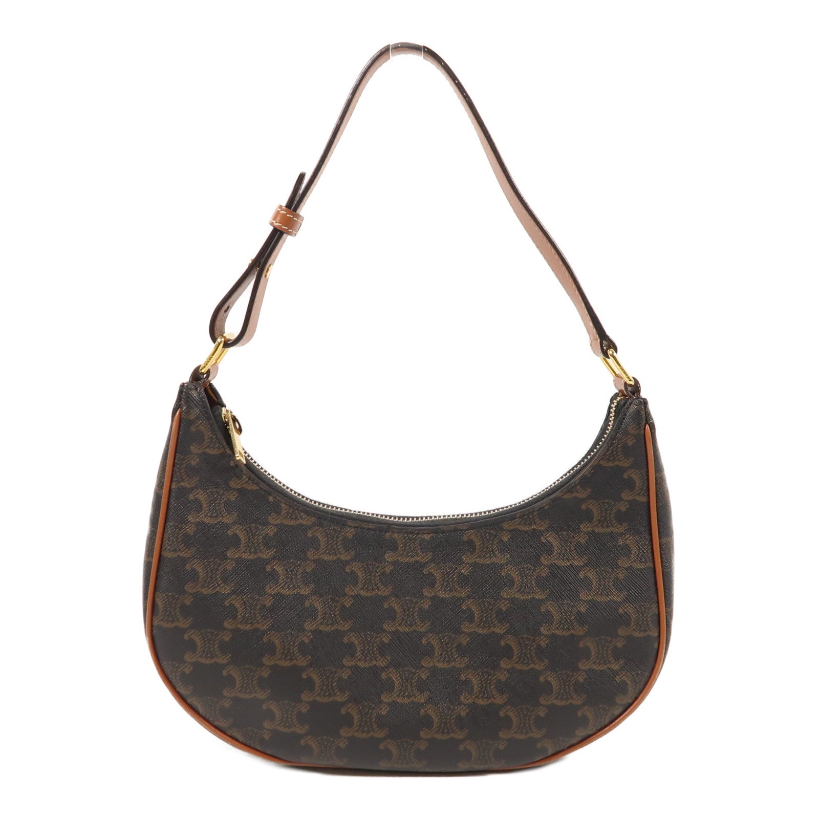 CELINE 塗層帆布Ava金扣肩背袋