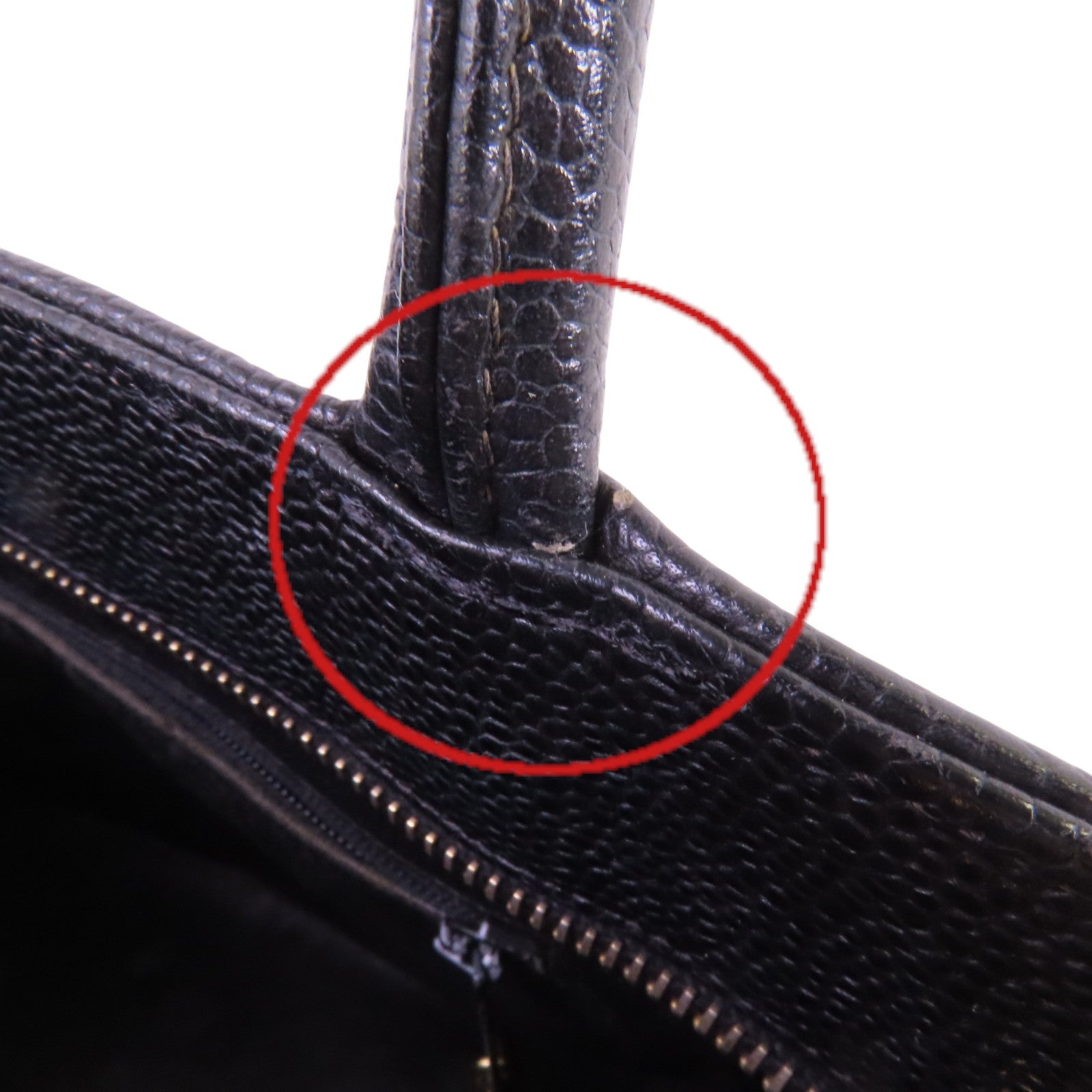 CHANEL 牛皮皮革Vintage Hand Bag金扣手挽袋