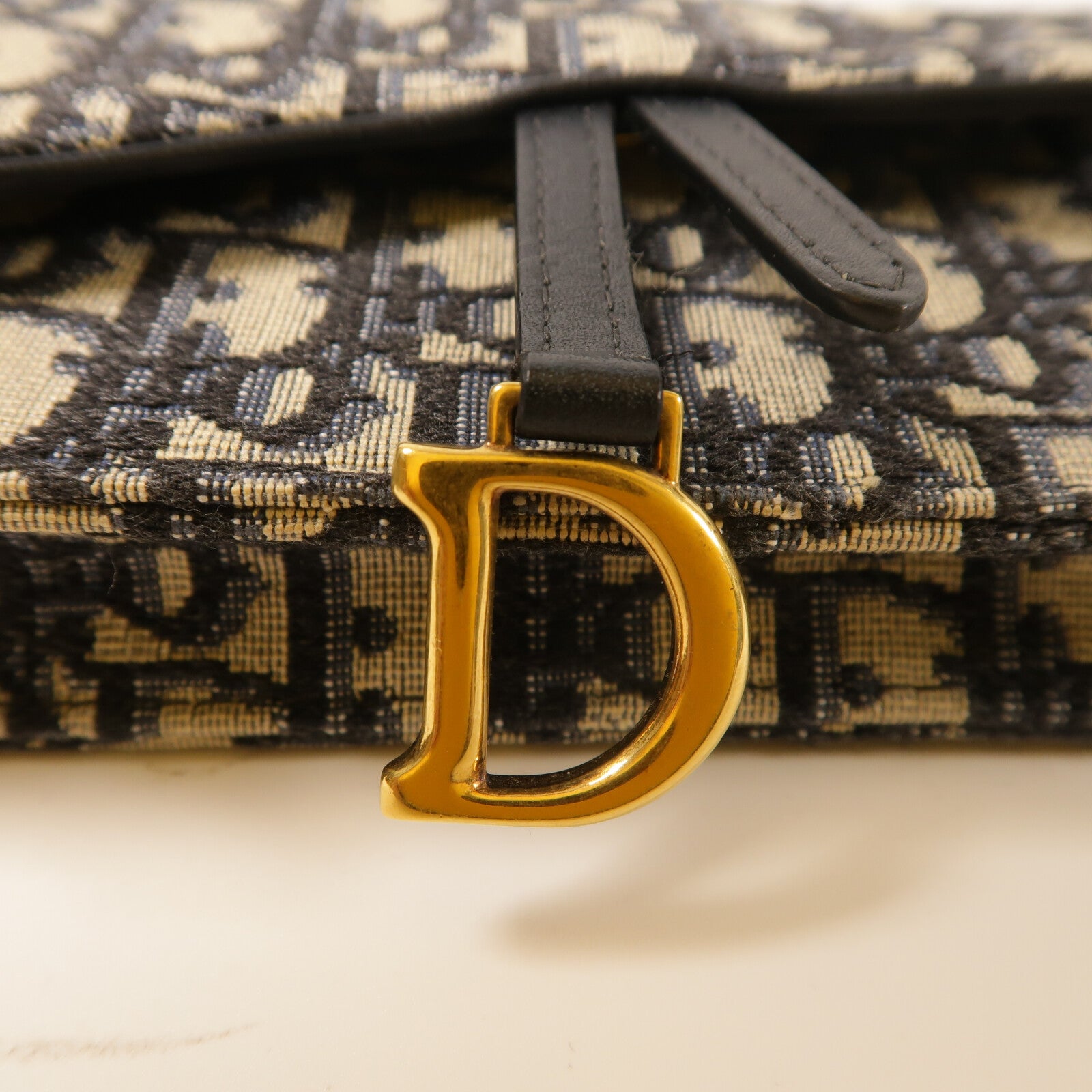 Dior 帆布Saddle Belt Bag金扣腰包