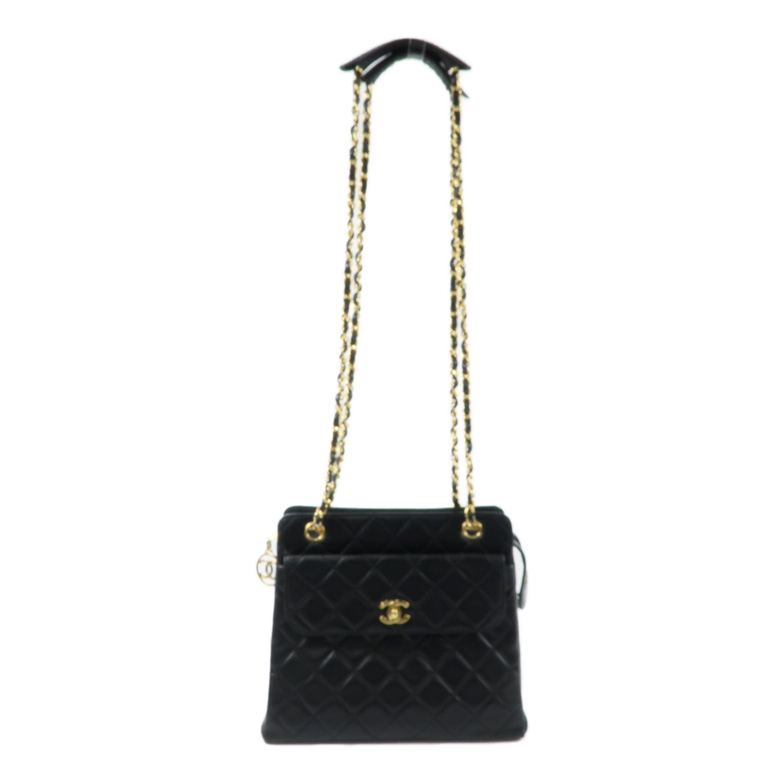 CHANEL 羊皮皮革Vintage Chain Shoulder Bag鏈帶肩背袋