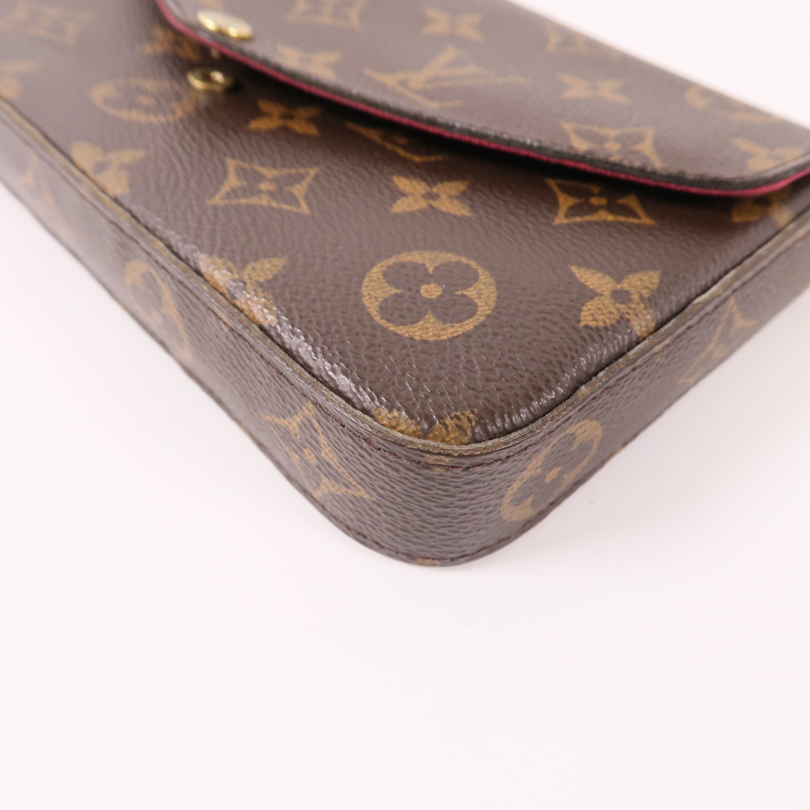 LOUIS VUITTON LV GHW Pochette Felicie Chain Shoulder Bag M61276 Monogram Brown