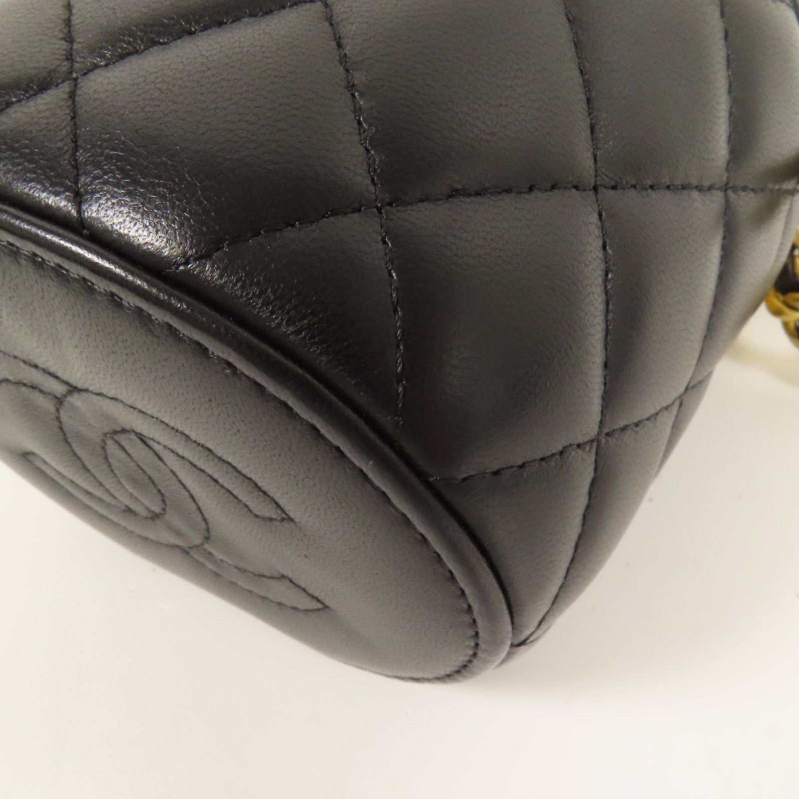 CHANEL 【激減優惠】牛皮皮革Chain Shoulder金扣手挽肩背兩用袋