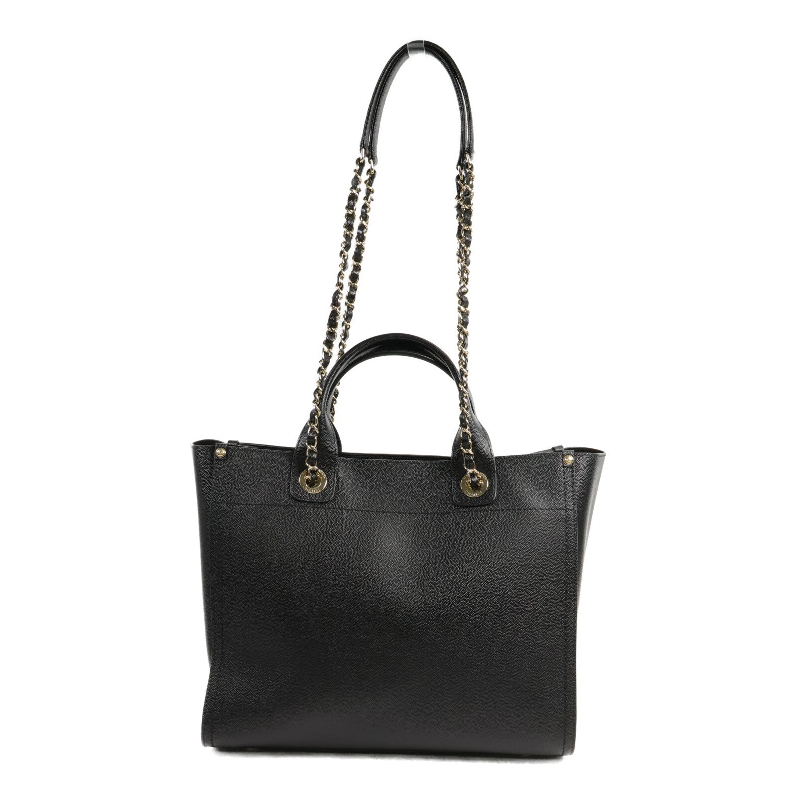 CHANEL 牛皮皮革Deauville 2 Way Shoulder Bag鏈帶肩背袋