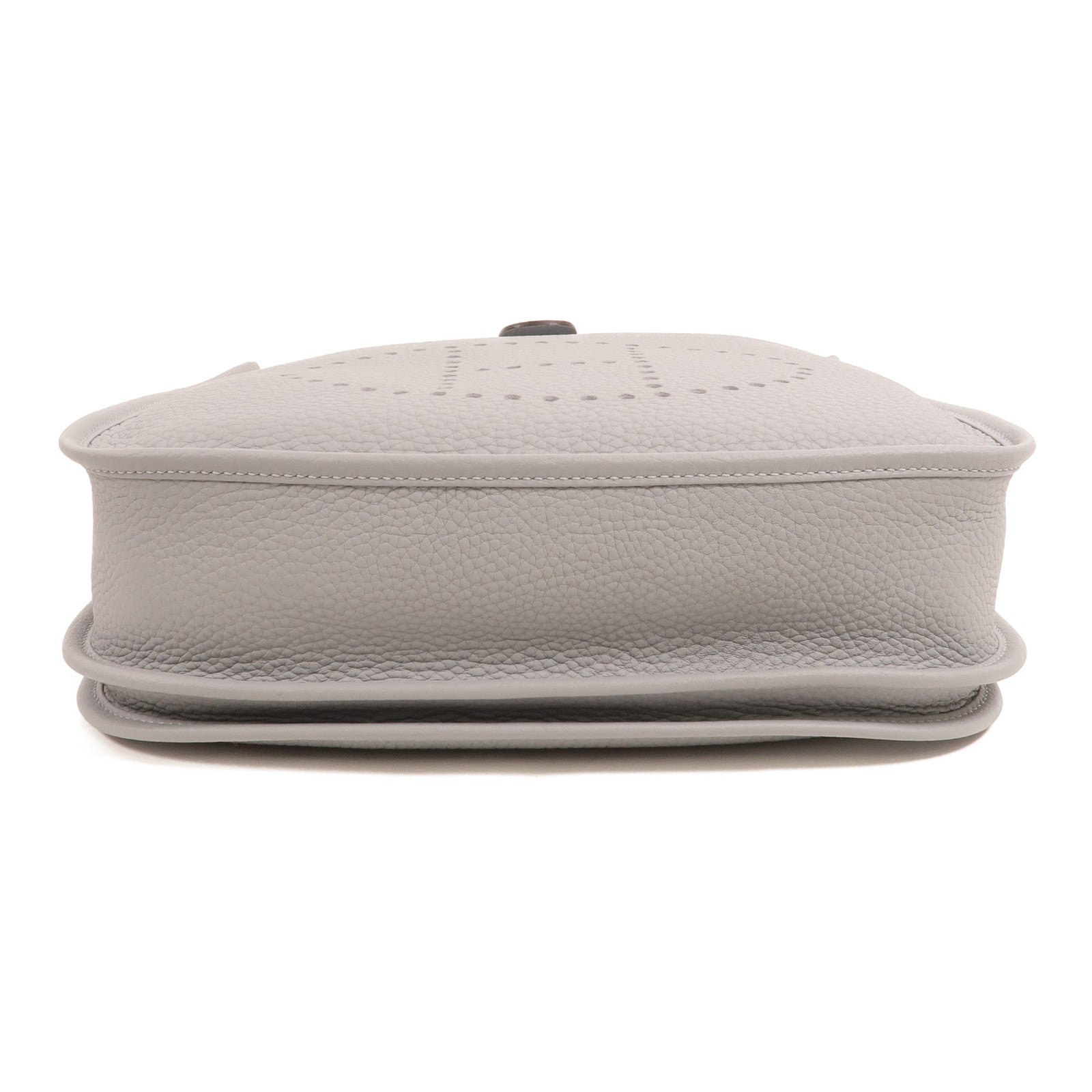 HERMES Clemence皮革Evelyne PM 肩背袋Bleu Brume
