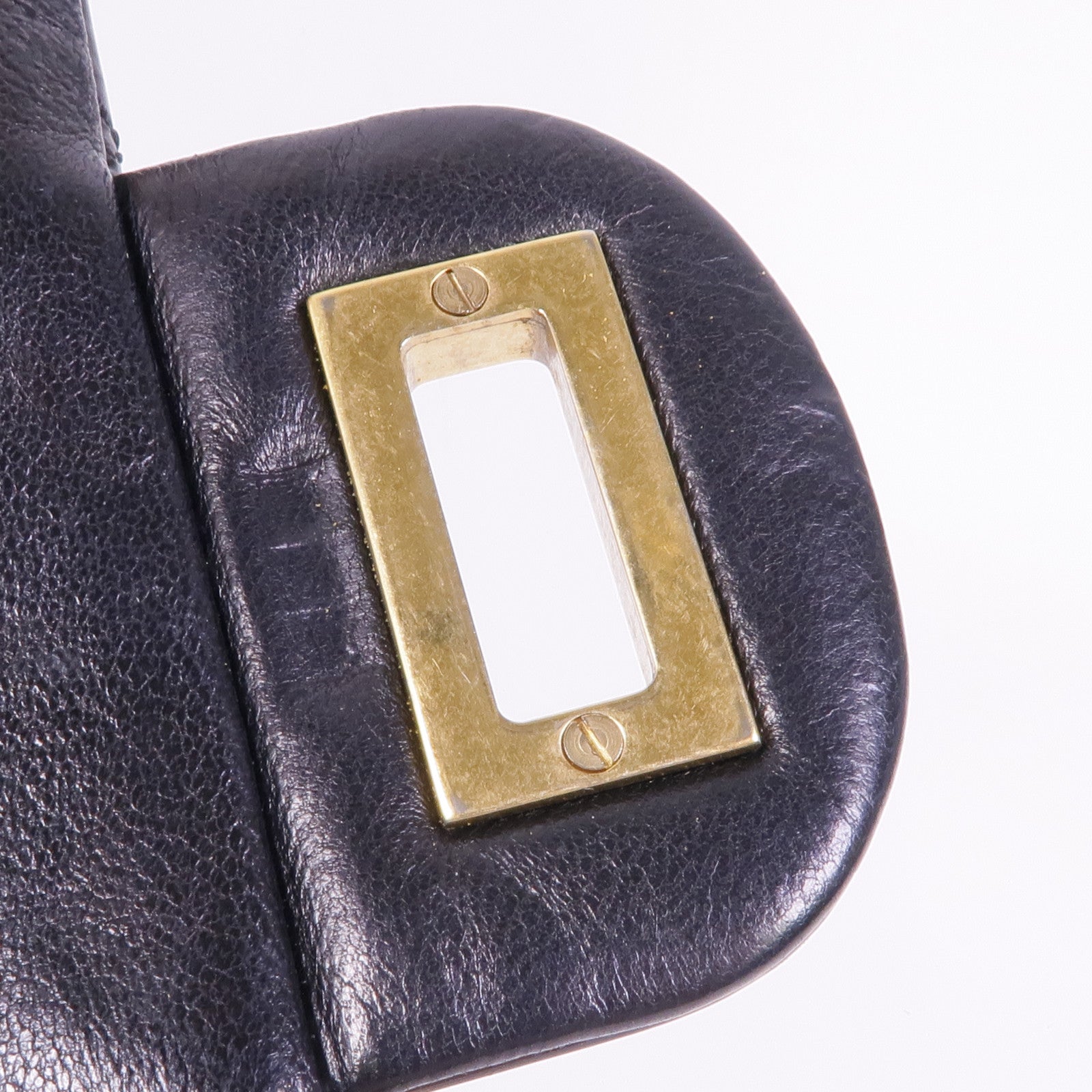 CHANEL 漆皮皮革Chain Shoulder金扣鏈帶肩背袋